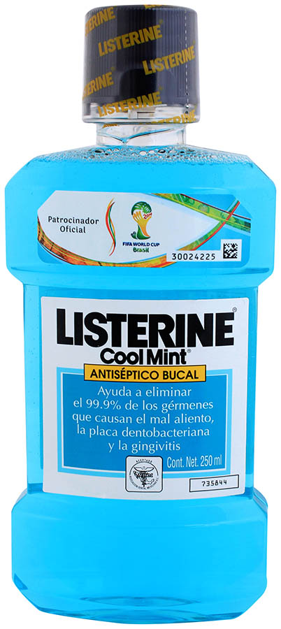 Antiseptico Cool Mint Listerine 250.0 Ml