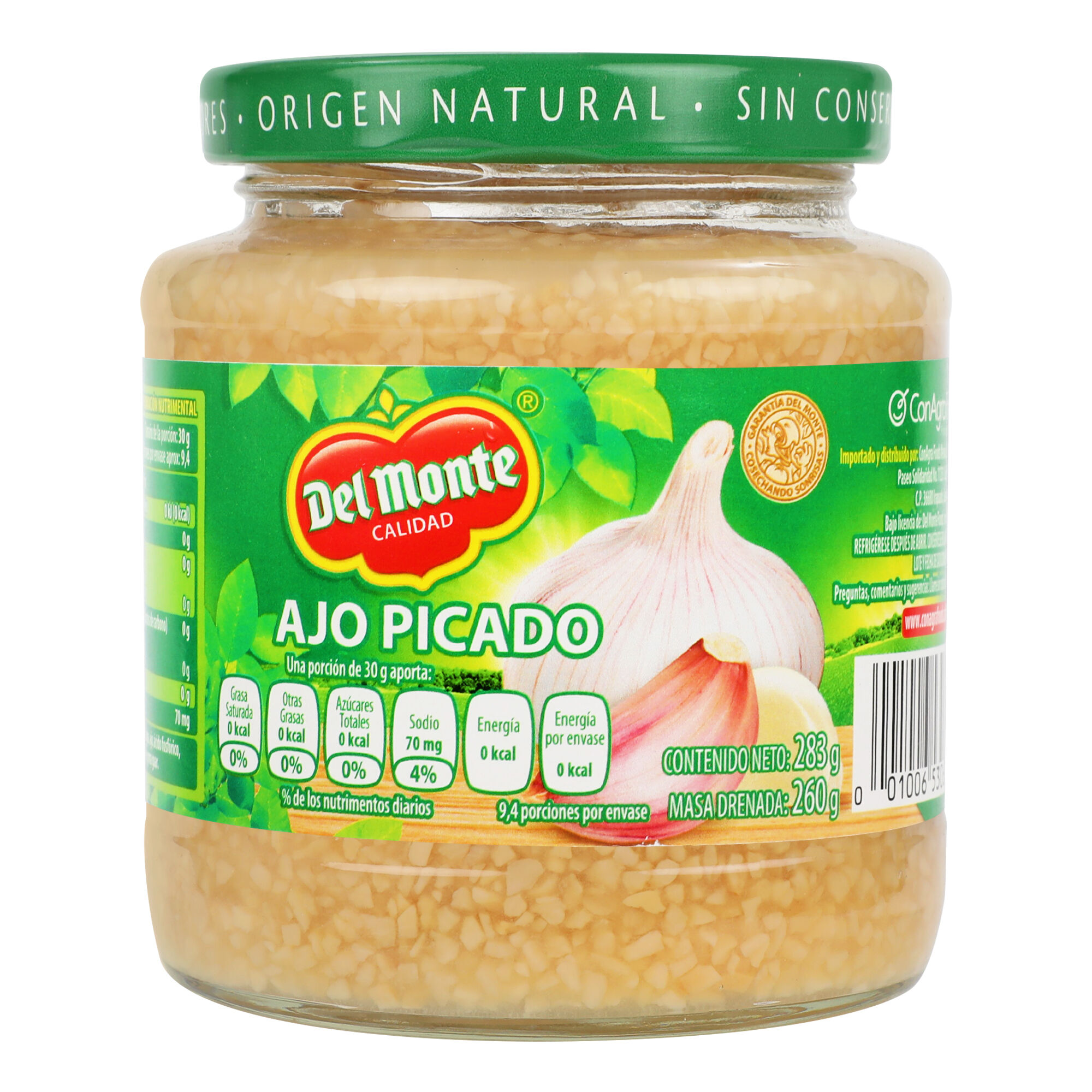Ajo Picado Del Monte 283.0 Gr