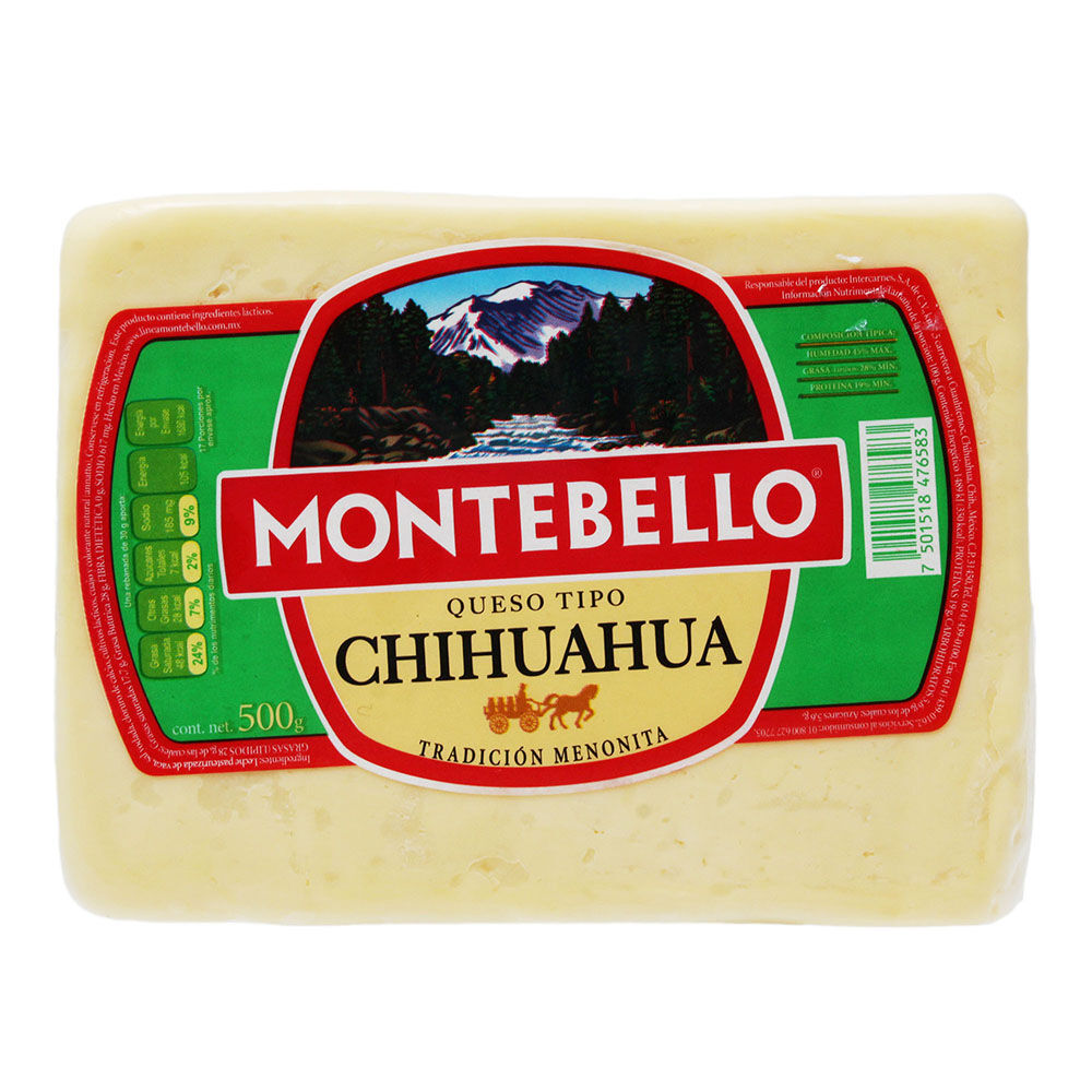 Queso Chihuahua Montebello 500.0 Gr