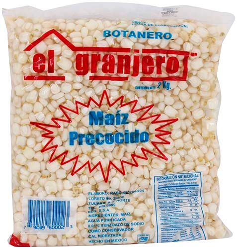 Maiz Precocido El Granjero 2.0 Kg