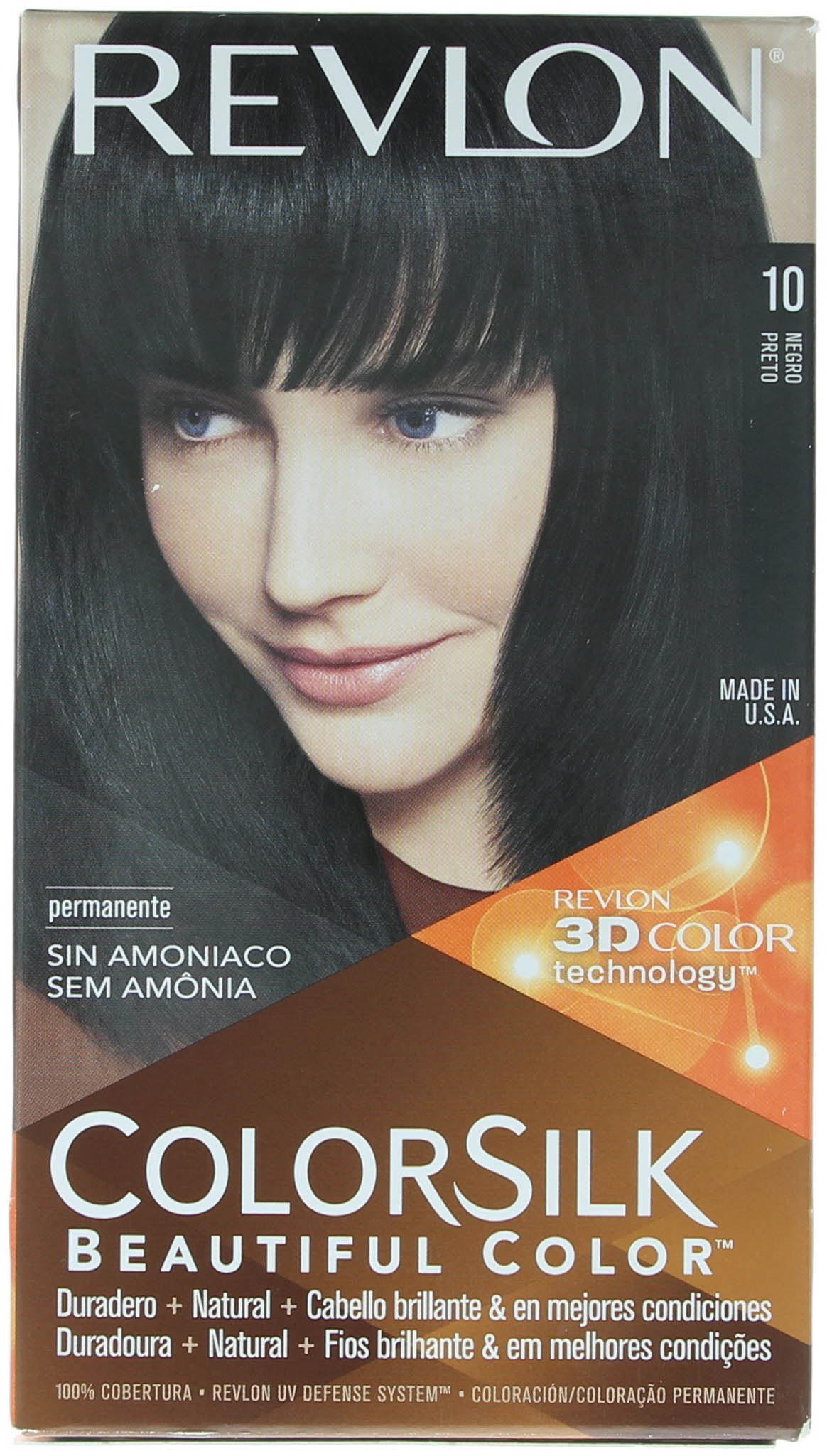Tinte Cabello Negro #10 Color Silk 1.0 Pza