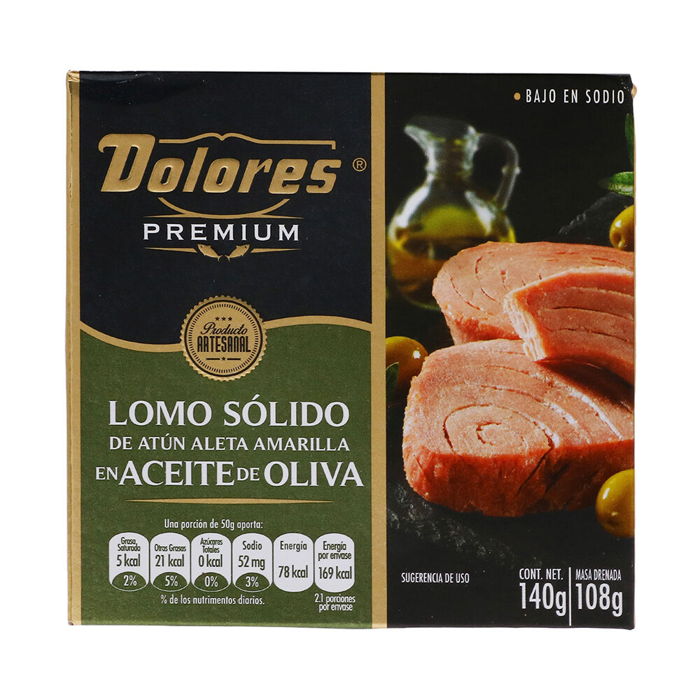 Lomo Solido De Atun En Aceite De Oliva Dolores 140.0 Gr