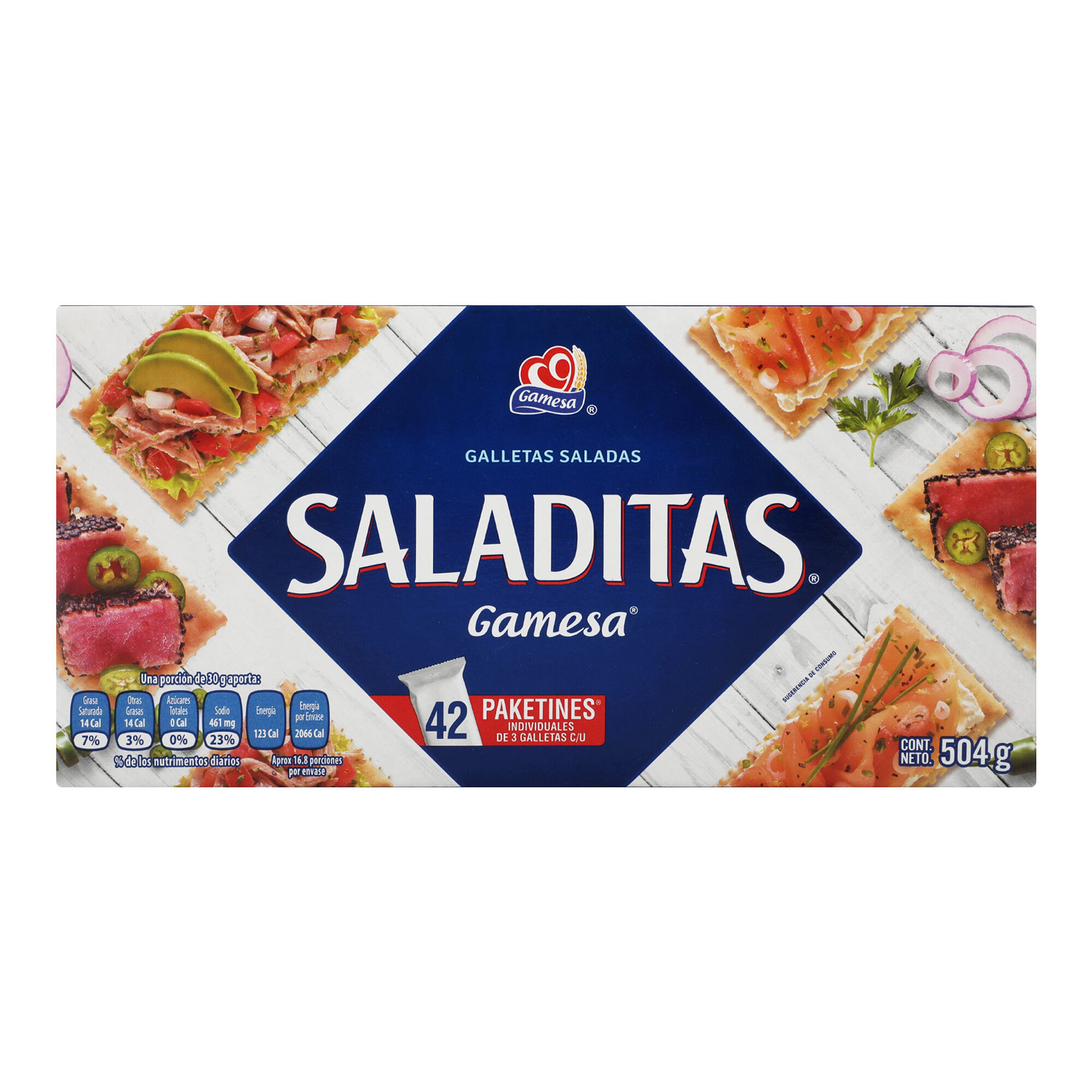 Galletas Saladitas Gamesa 504.0 Gr