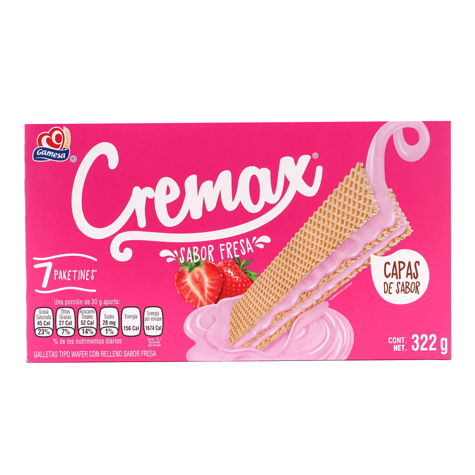 Cremax De Nieve Fresa Gamesa 322.0 Gr