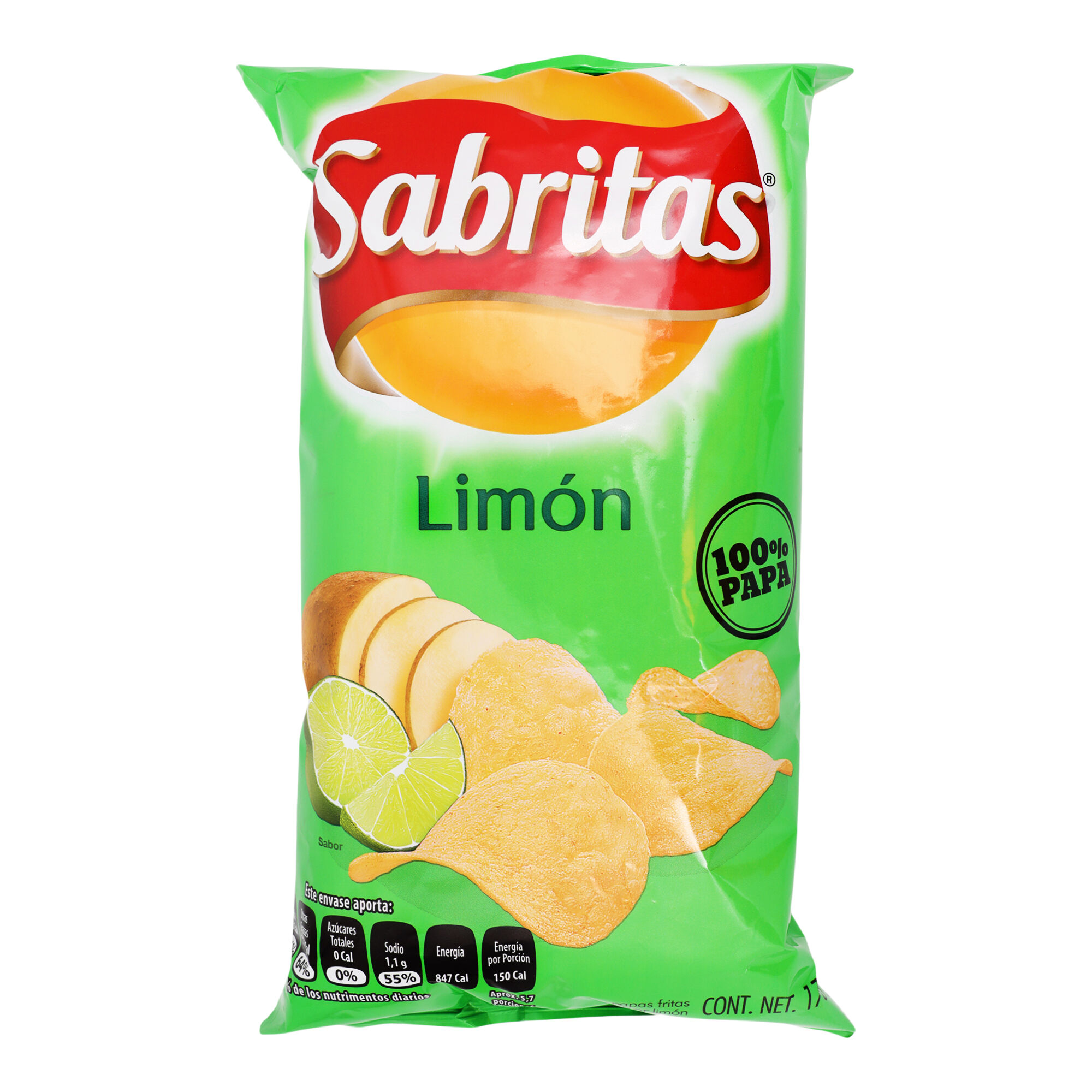 Papas Limon Sabritas 160.0 Gr