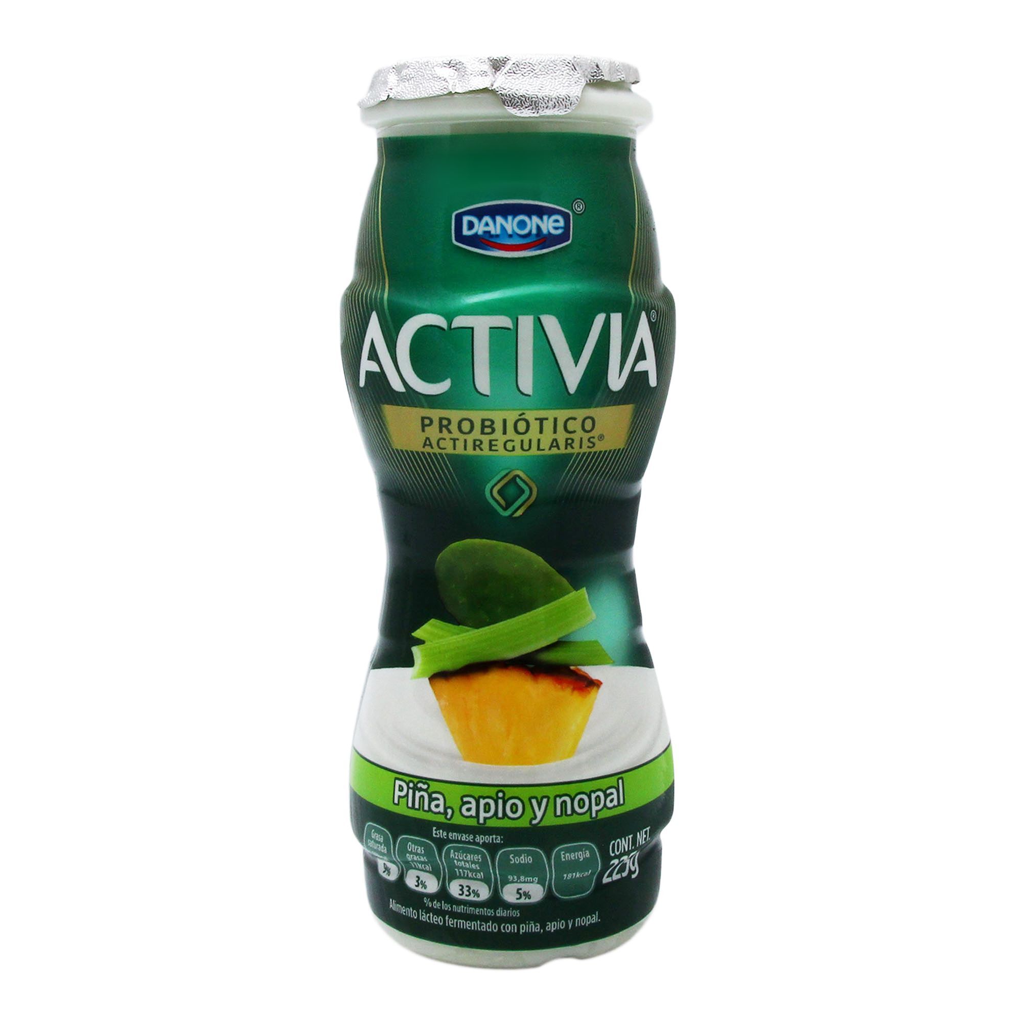 Yoghurt Bebible Piña Apio Nopal Activia 225.0 Gr