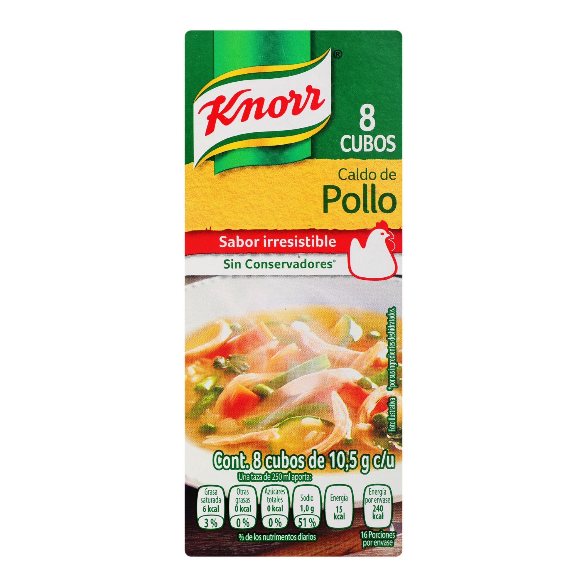 Caldo Pollo Knorr 8 Pza