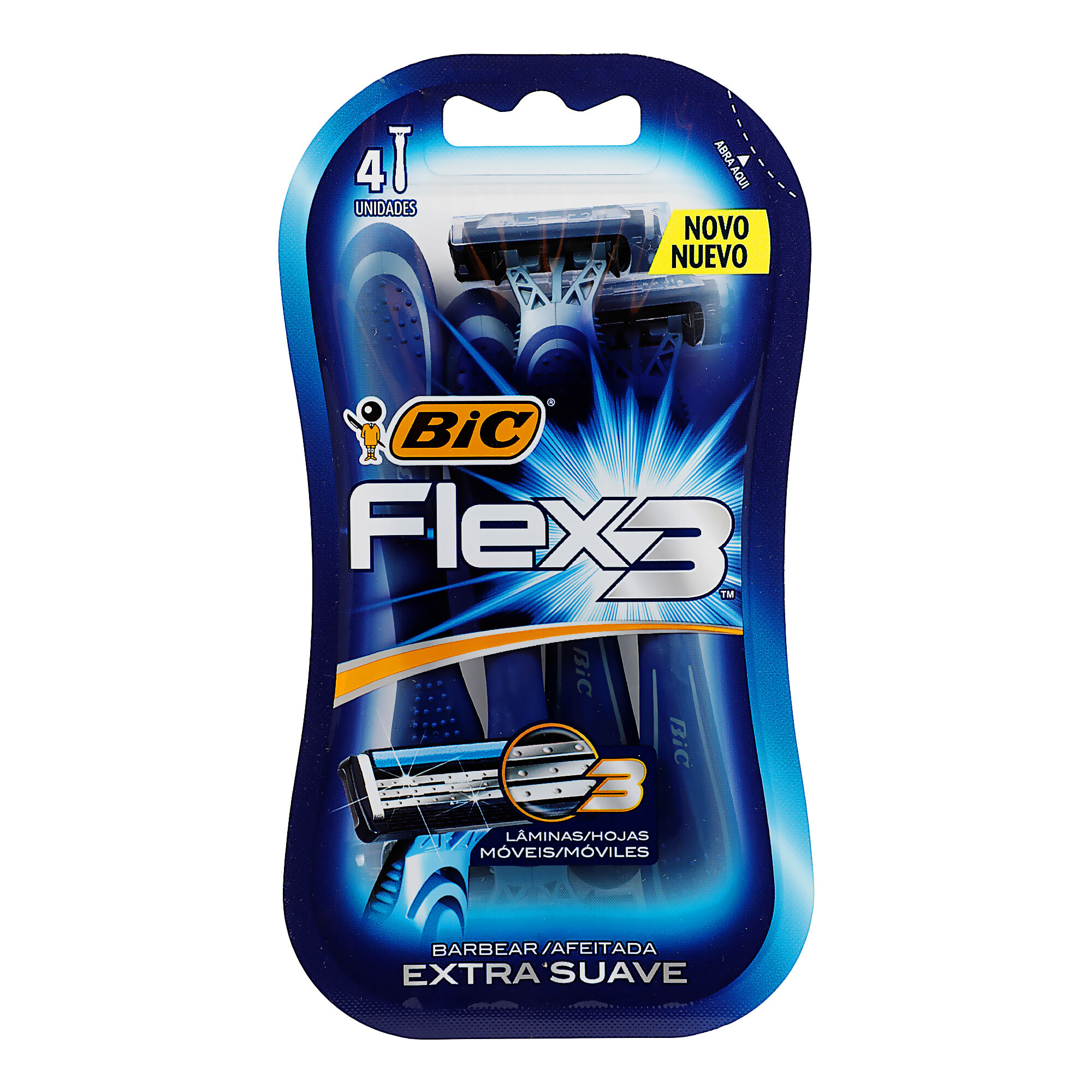 Maquina Desech Flex3 Suave Bic 4 Pza