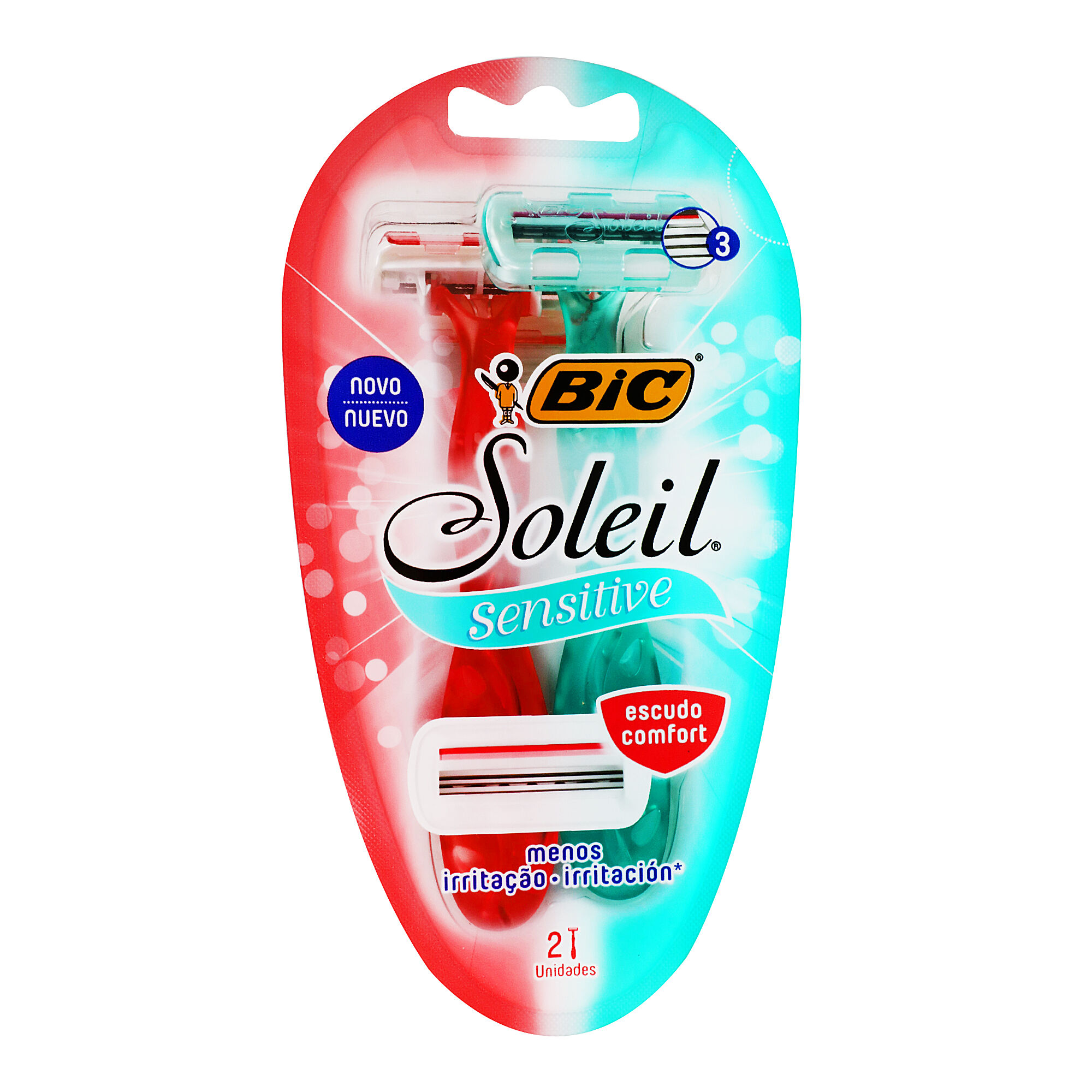 Maquina Desechable Soleil Sensitive Escu Comf Bic 2.0 P