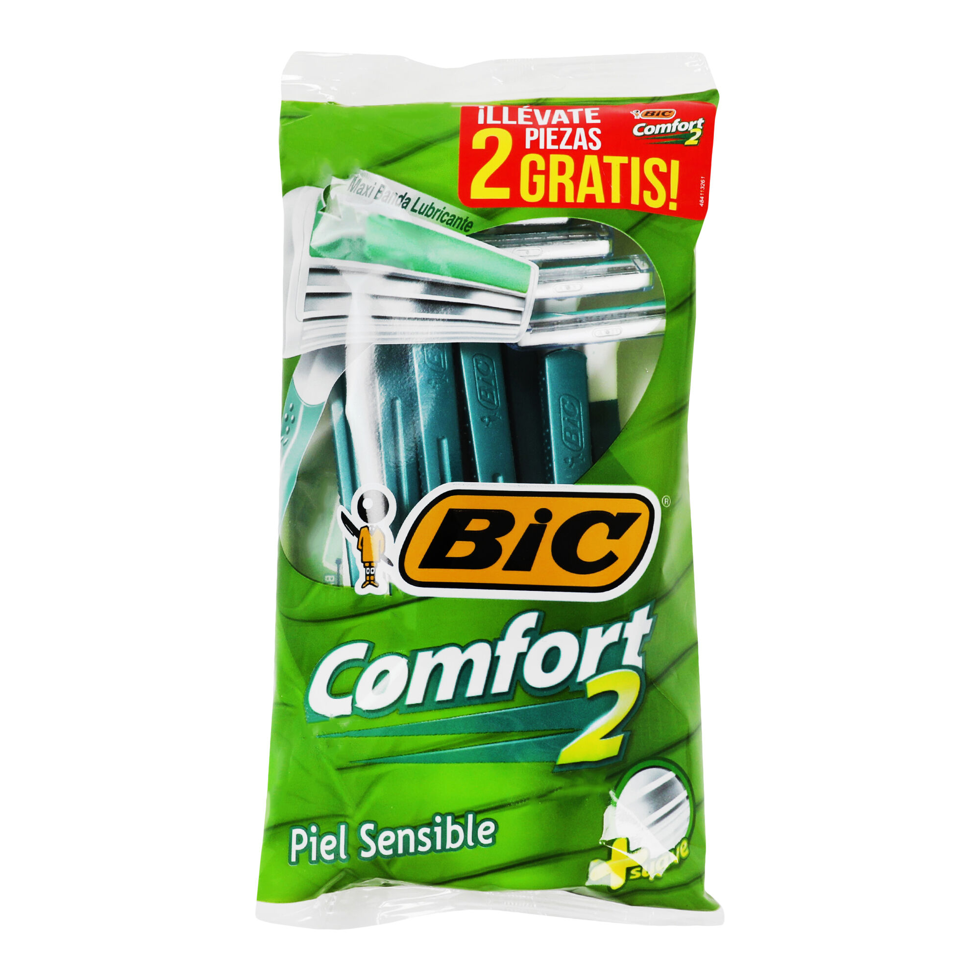 Maquina Desechable Comfort2 Piel Sensible Bic 10.0 Pza