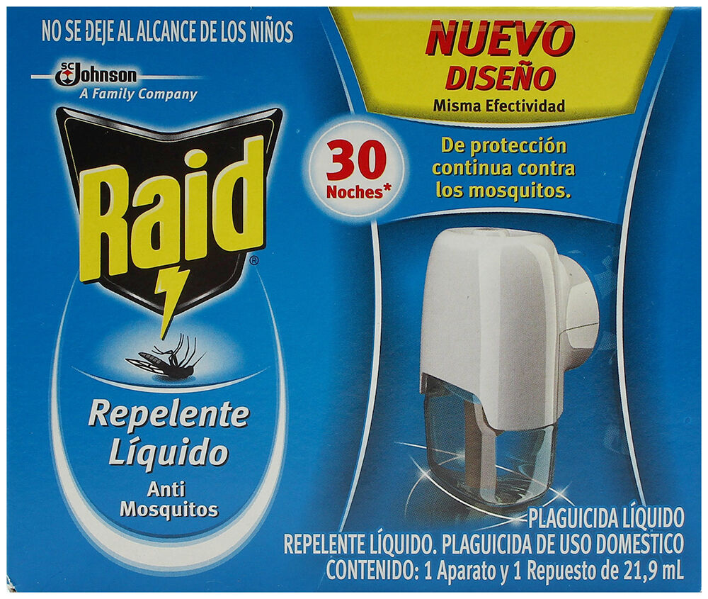 Repelente Aparato Liq. Elect 30 Noch Raid 21.9 Ml