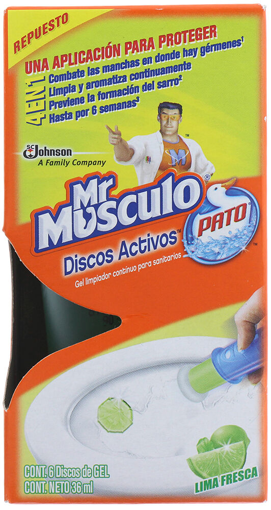 Pastilla Sanitaria Discos Activos Lima Fresca Pato Purific
