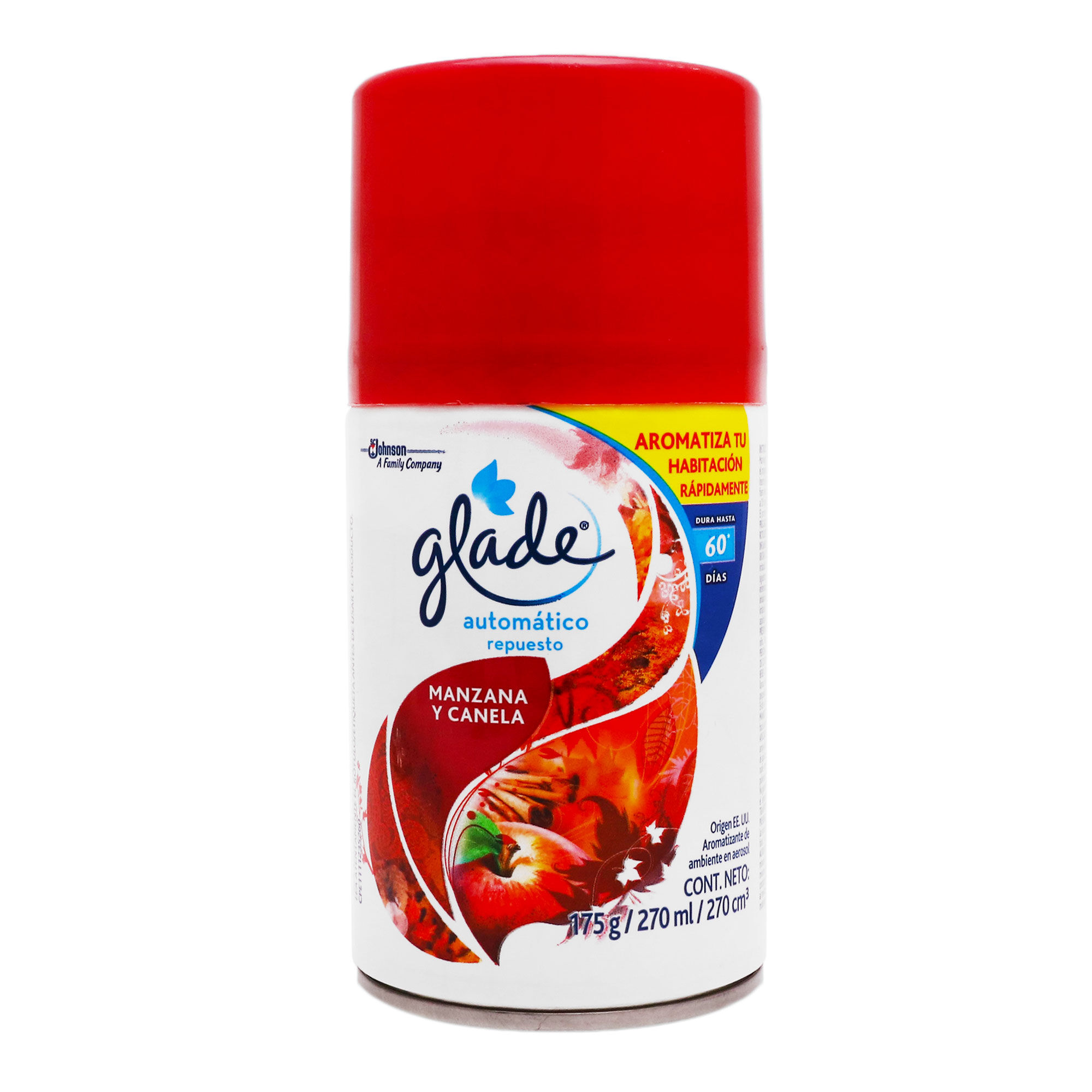 Aromatizante Automatico Manzana Canela Glade 175.0 Gr