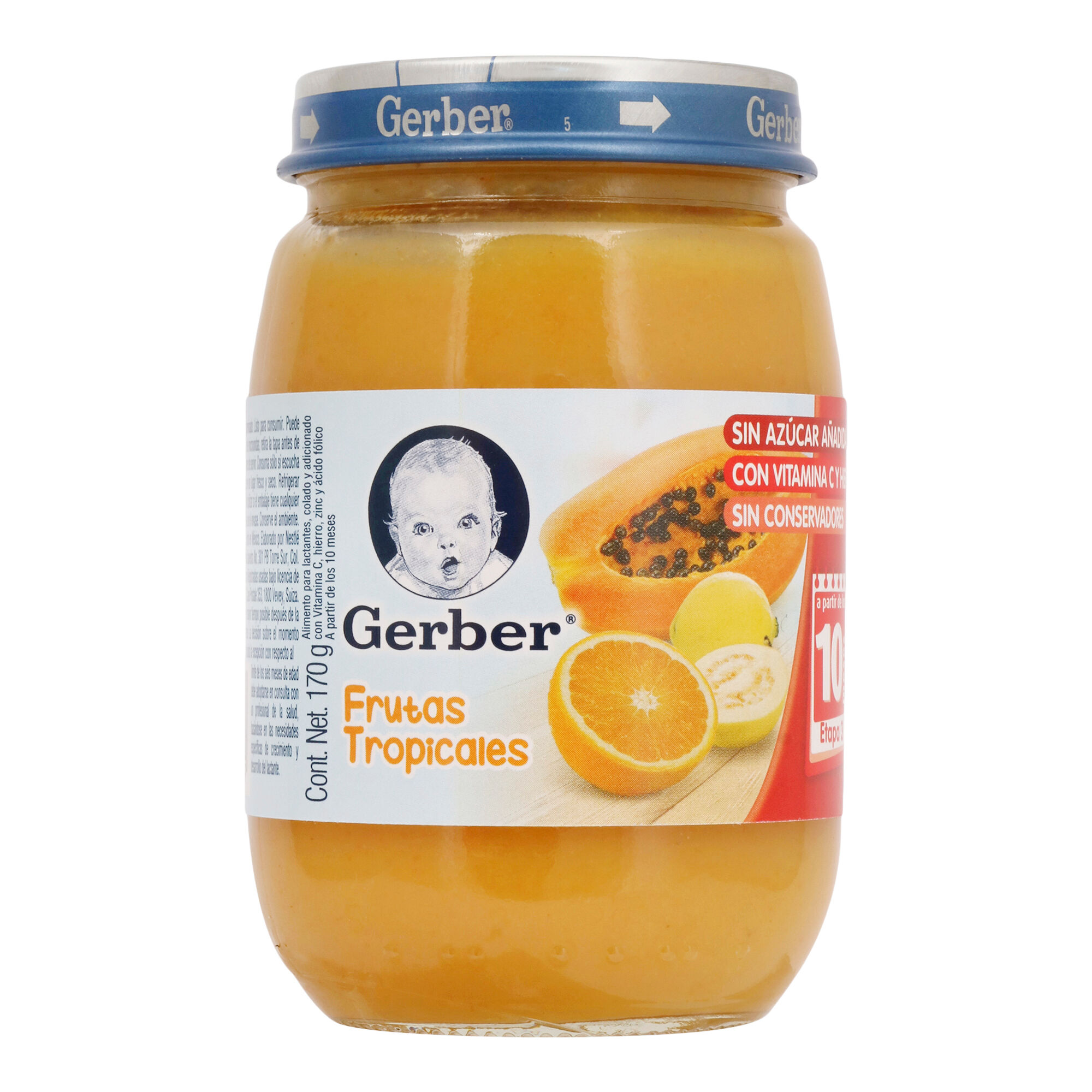 Papilla Fruta Tropical Eta 3 Gerber 170.0 Gr