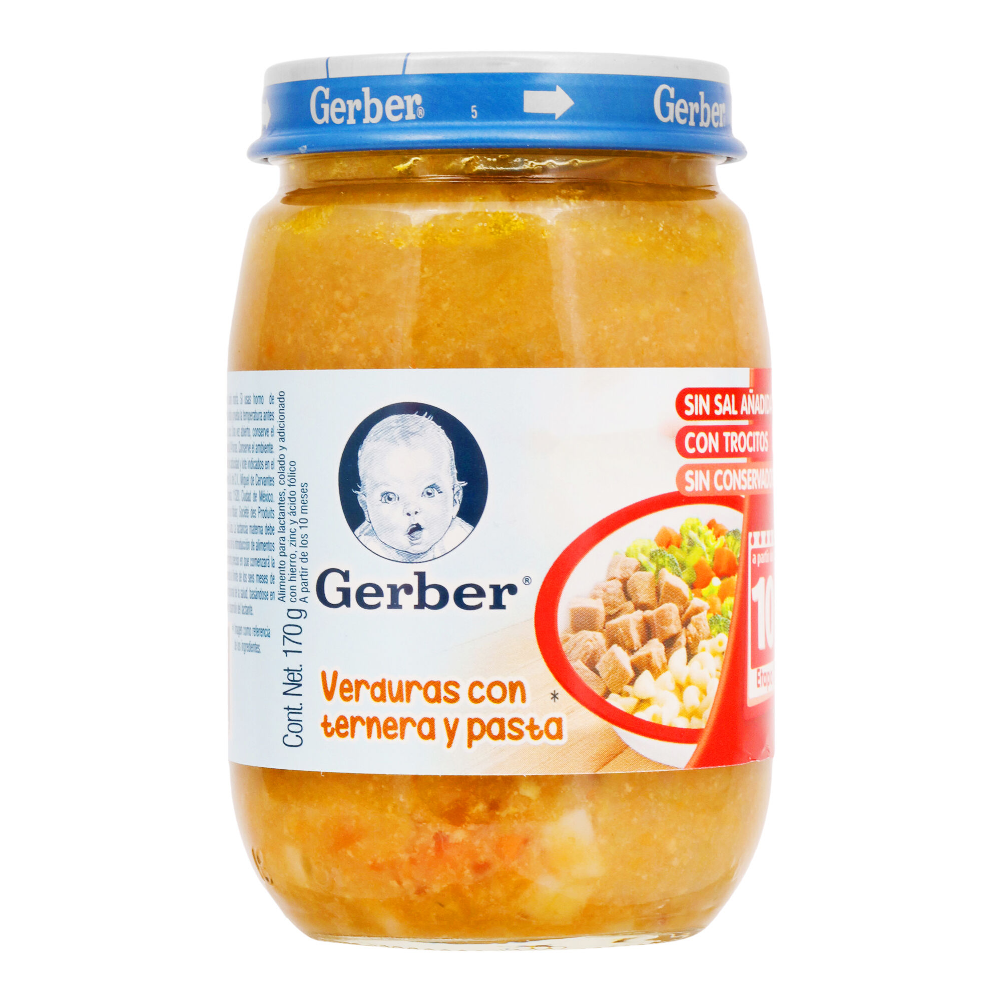 Papilla Verduras & Pasta Eta 3 Gerber 170.0 Gr