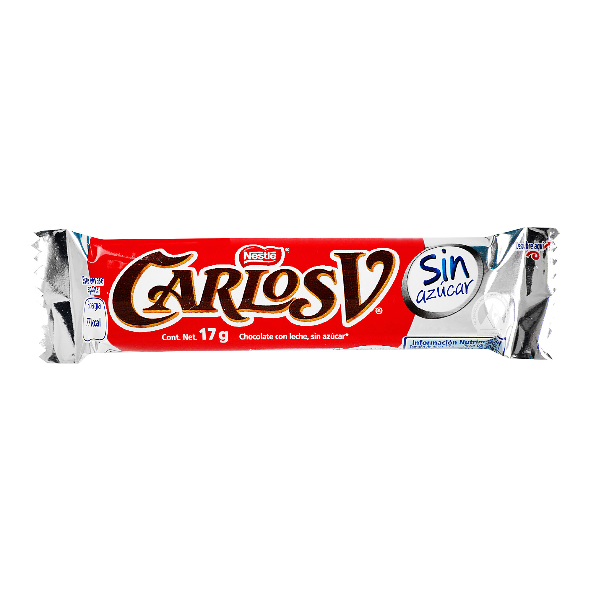 Chocolate Sin Azucar Carlos V 17.0 Gr