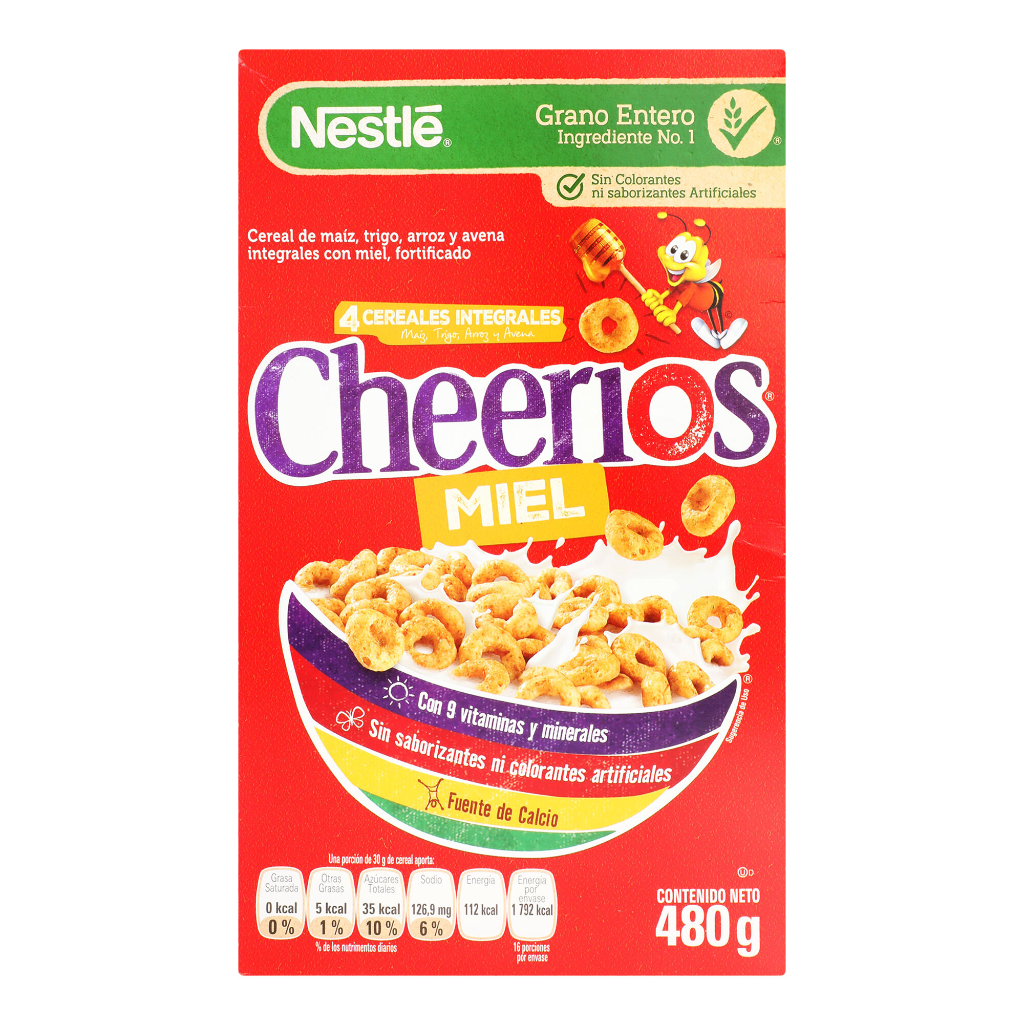 Cereal Cheerios Miel Almendras Nestle 480.0 Gr