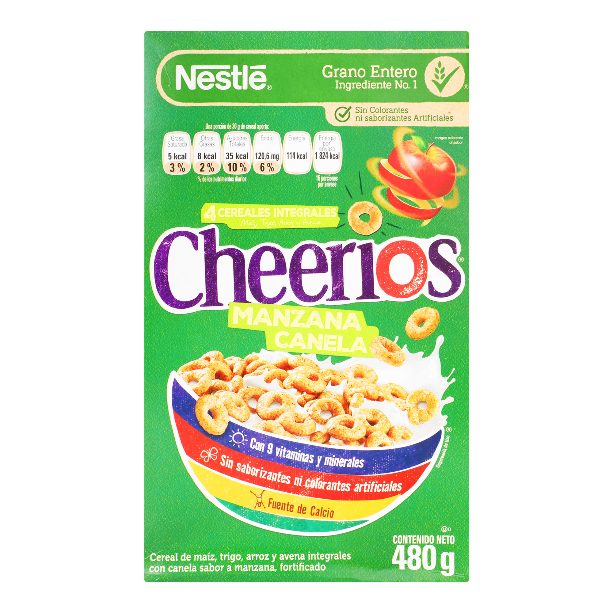 Cereal Cheerios Manzana Canela Nestle 480.0 Gr