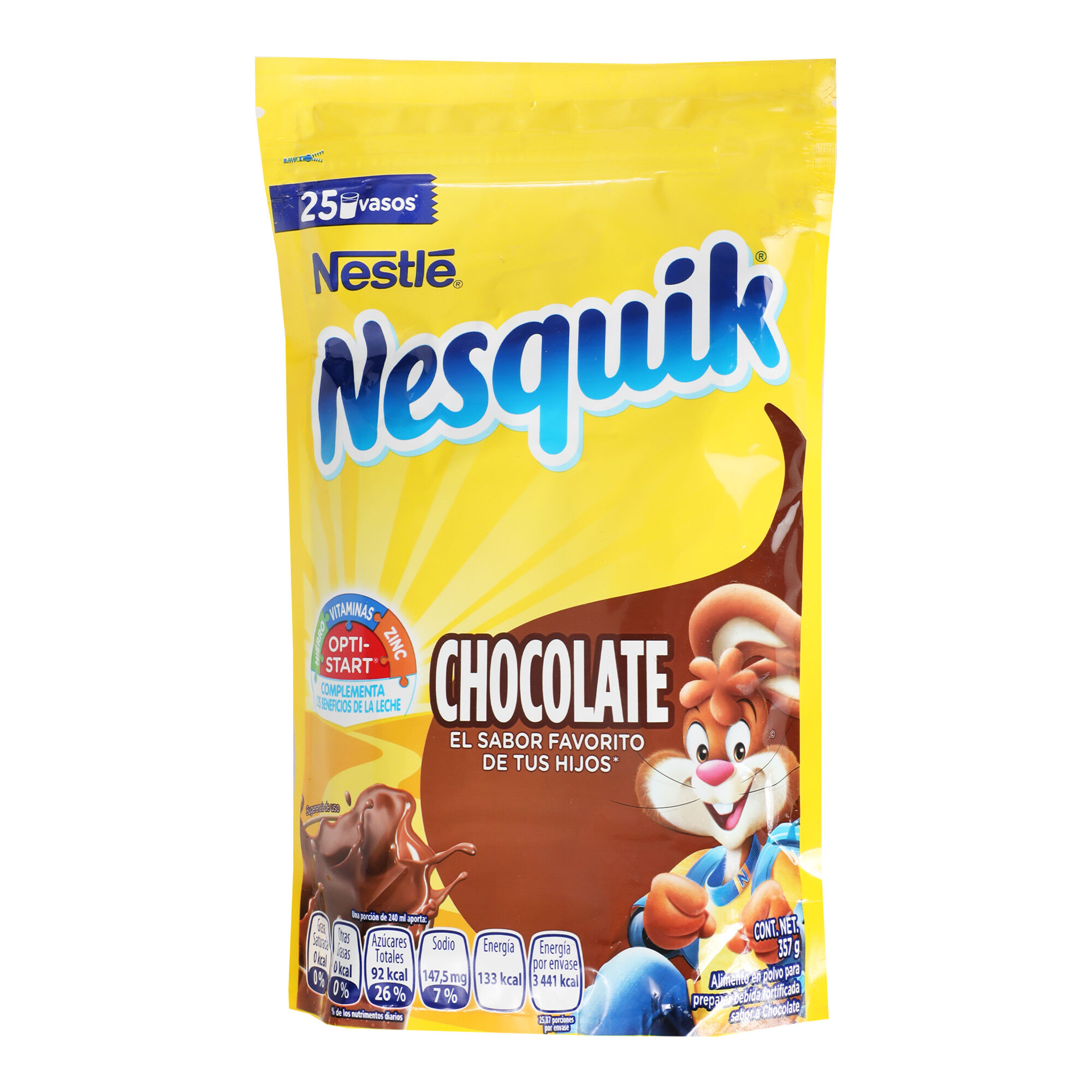 Bebida Chocolate En Polvo Opti Start Nesquik 357.0 Gr