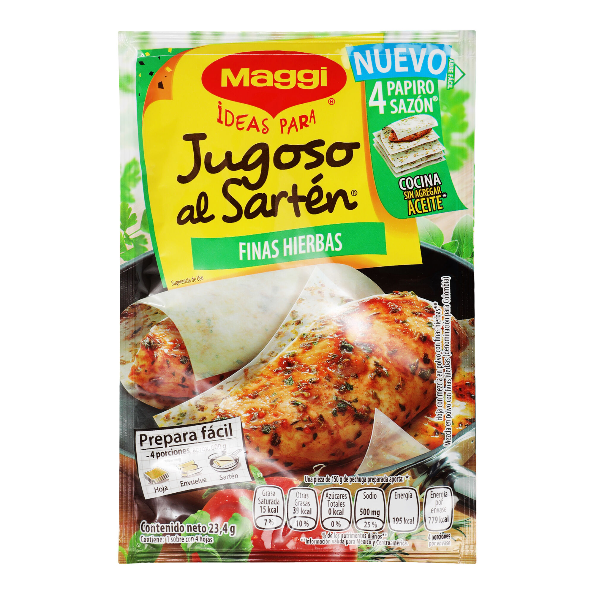 Jugoso Al Sarten Pollo A Las Finas Hierbas Maggi 23.2