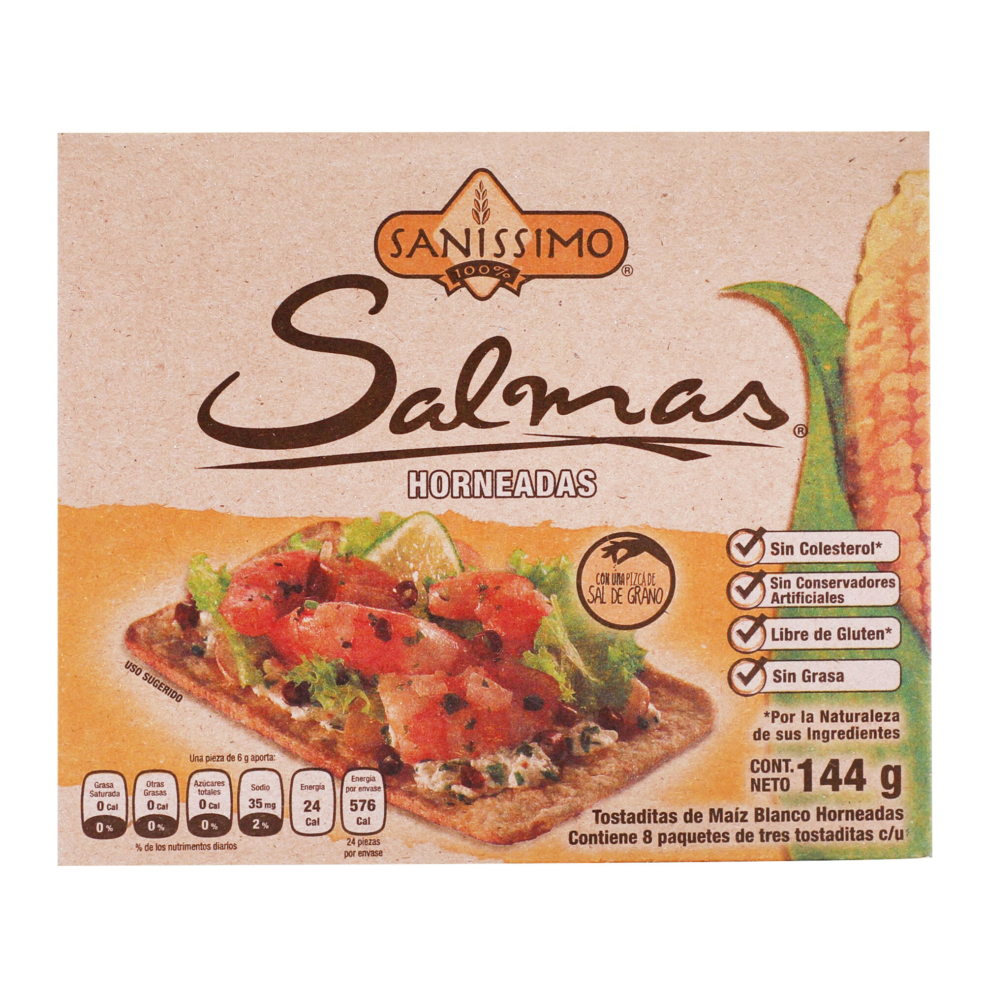 Galletas Saladas Salmas Sanissimo 162.0 Gr