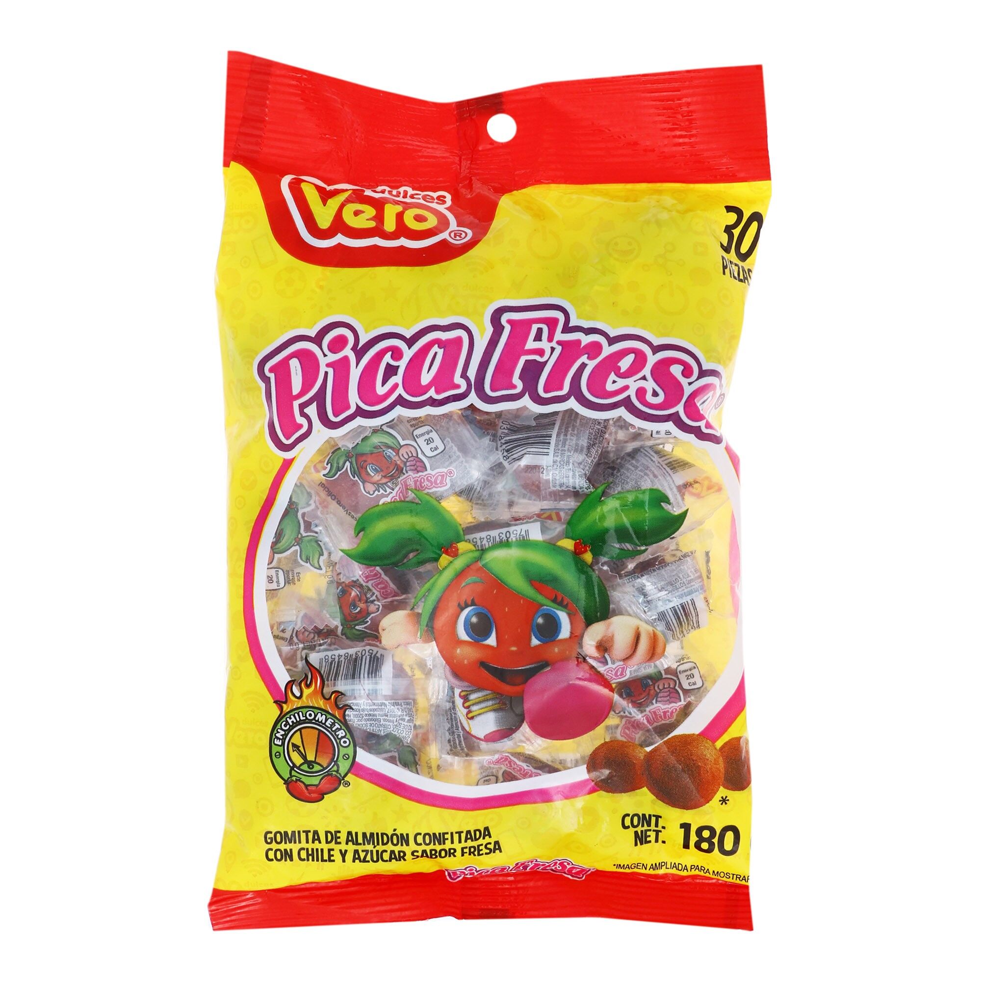 Gomitas Pica Fresa Vero 30.0 Pza