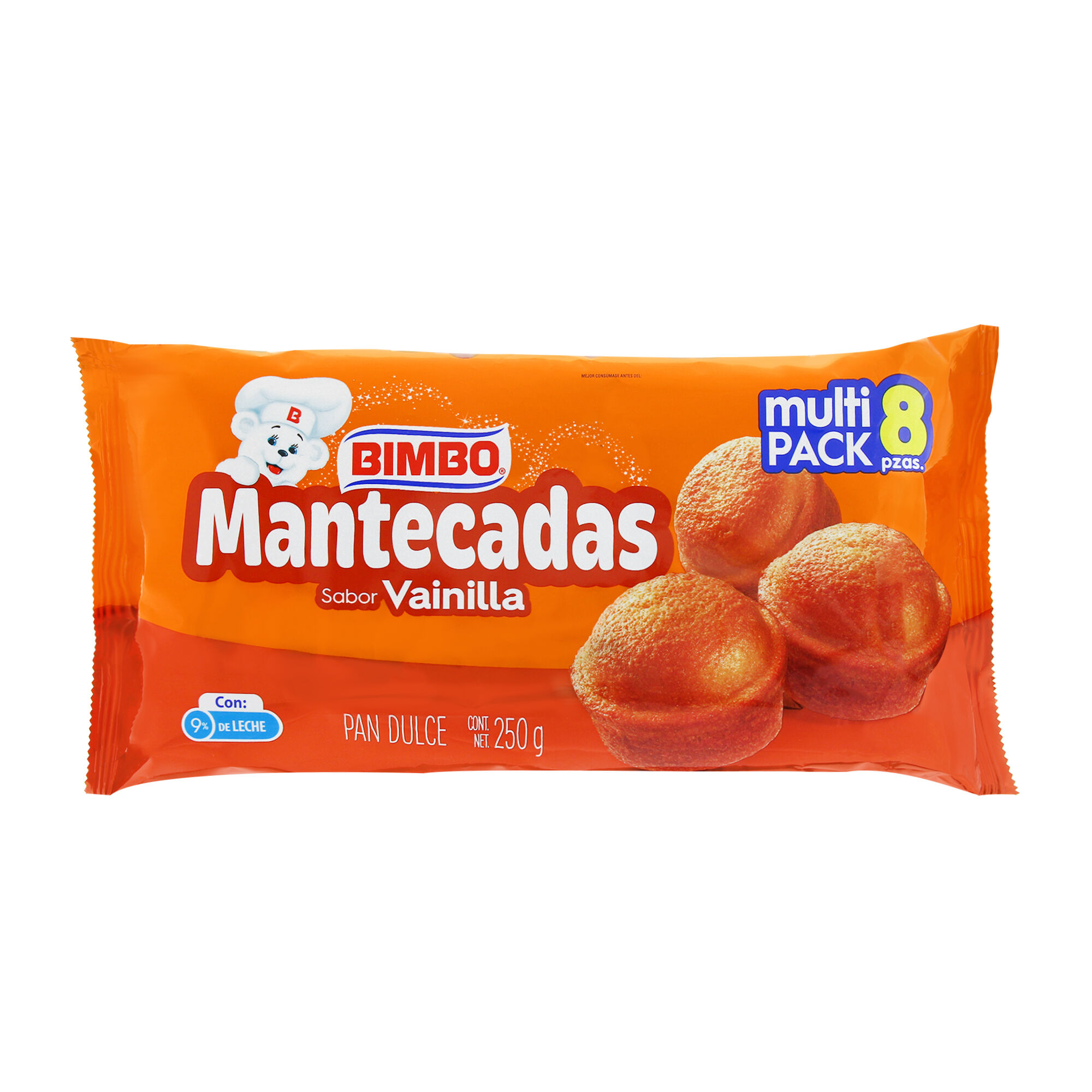 Mantecadas Sabor Vainilla Bimbo 8.0 Pza