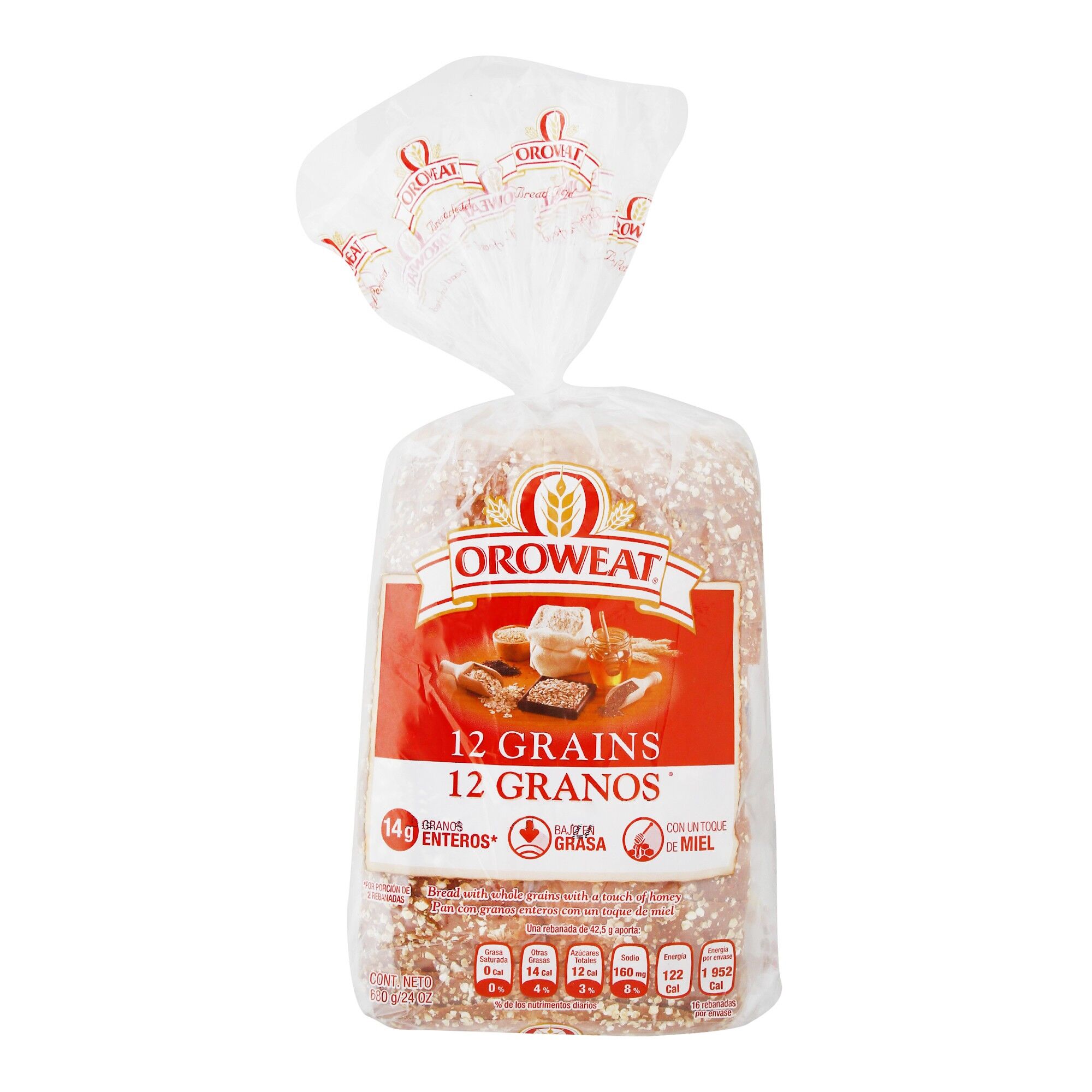 Pan De Barra 12 Grain Oroweat 680.0 Gr