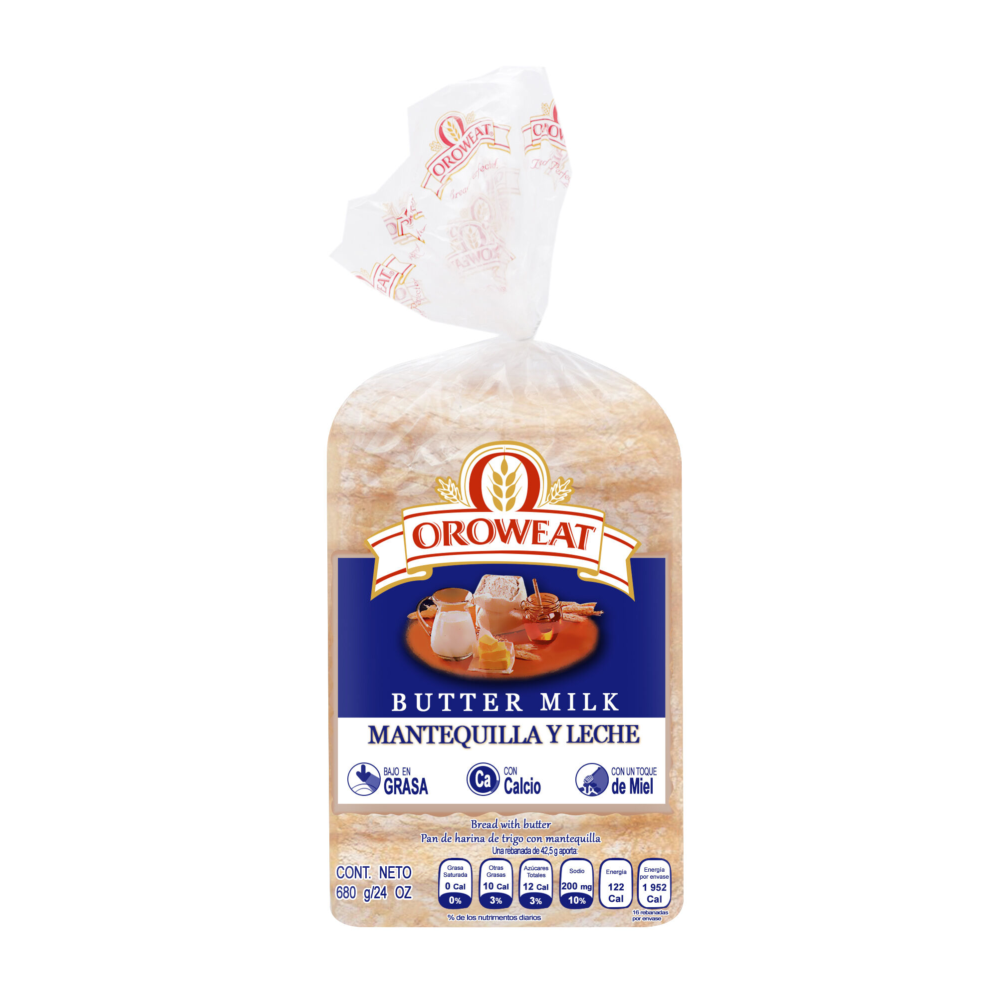 Pan De Barra Country Butter Milk Oroweat 680.0 Gr