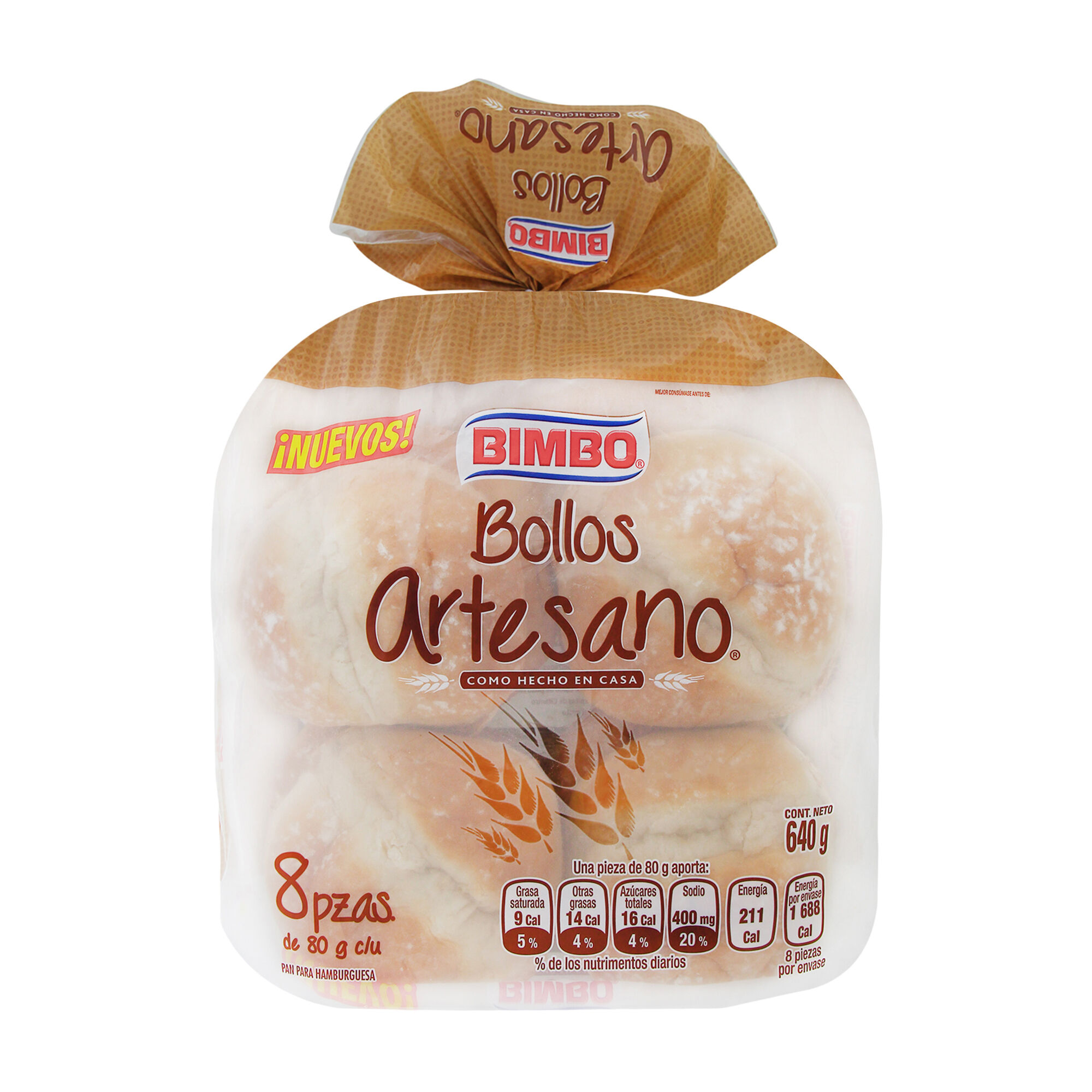 Bollos Artesano Bimbo 640.0 Gr