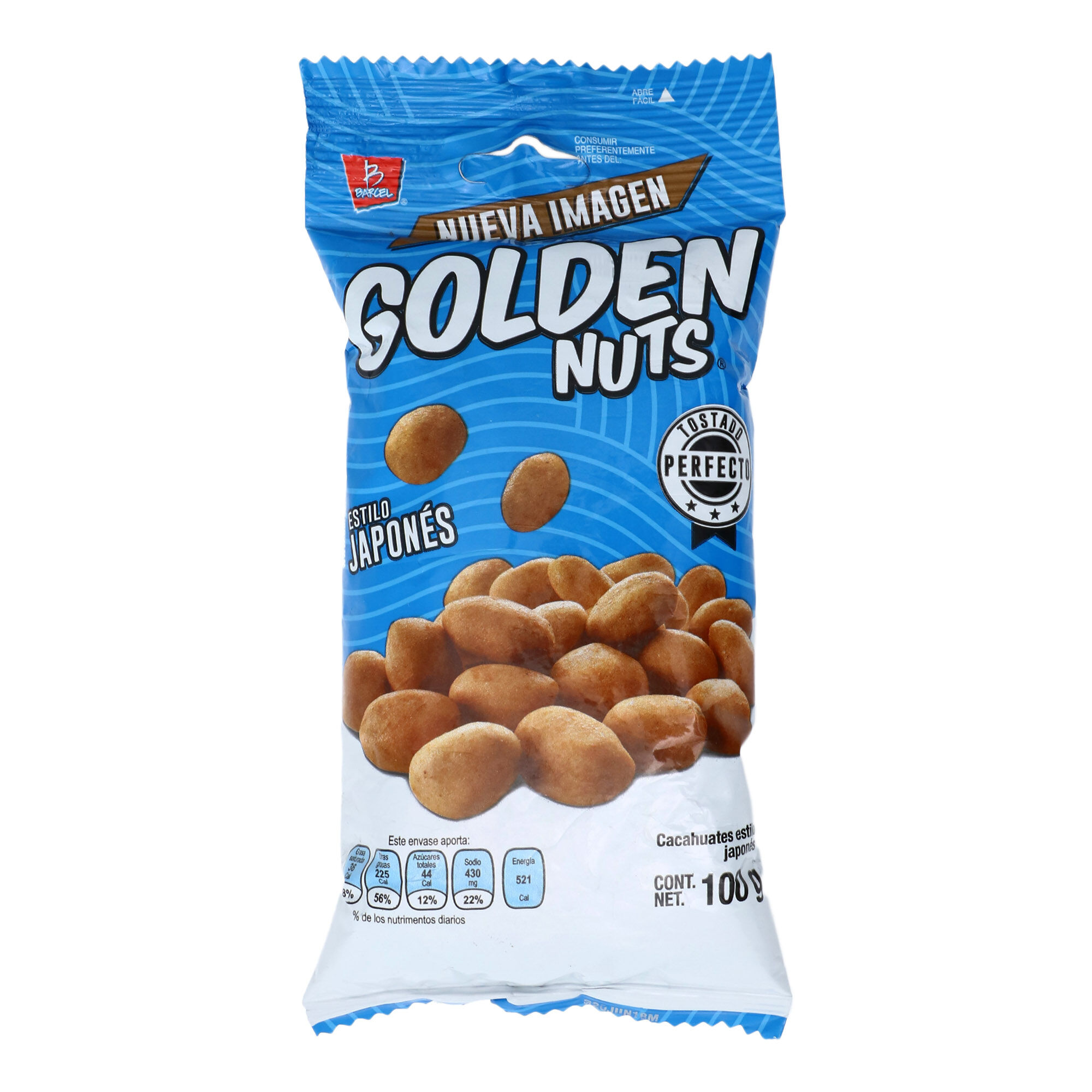 Cacahuates Japones Golden Nuts 100.0 Gr