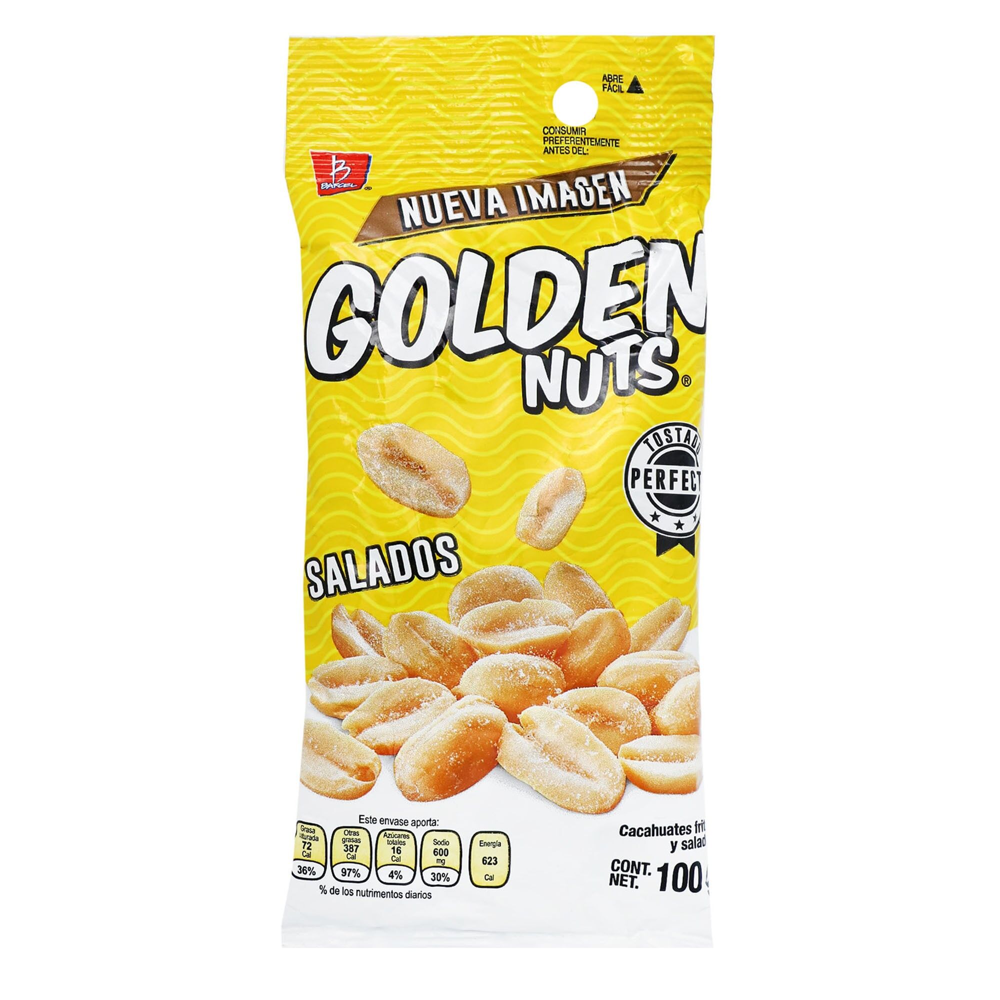 Cacahuates Sal Y Limon Golden Nuts 100.0 Gr