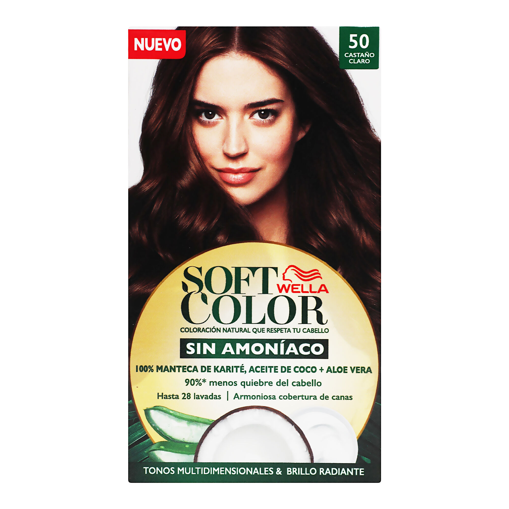 Tinte P/cabello Castaño Claro #50 Soft Color 1.0 Pza