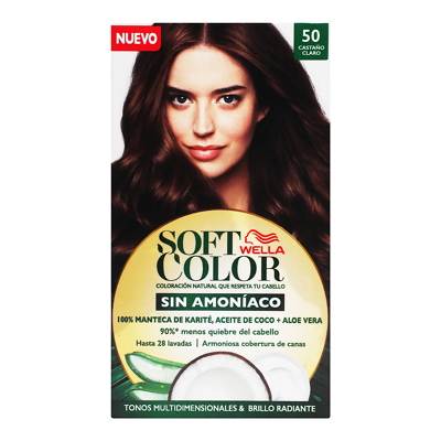 Tinte P/cabello Castaño Claro #50 Soft Color 1.0 Pza
