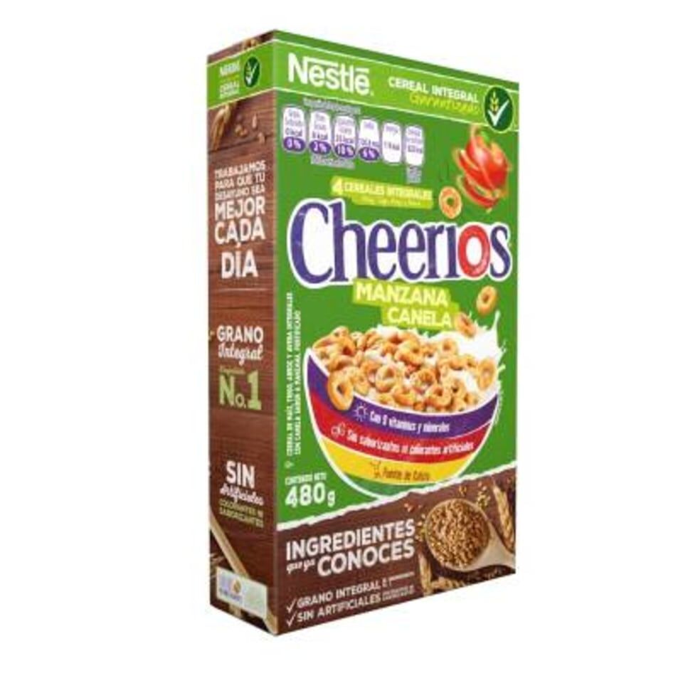 Cereal Nestle Cheerios Manzana Canela Con Avena 480g