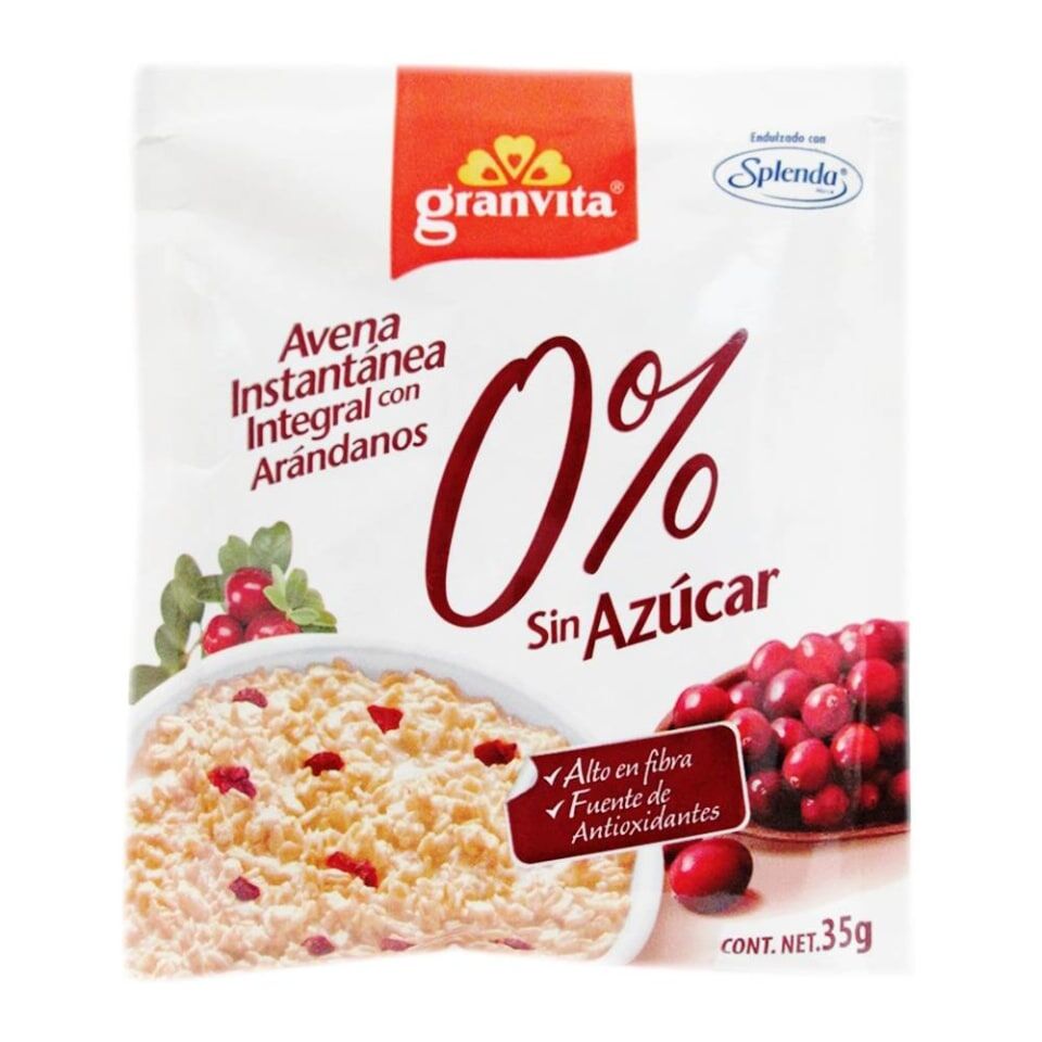 Avena Instantanea Arandanos 0% Azucar Granvita 35.0 Gr