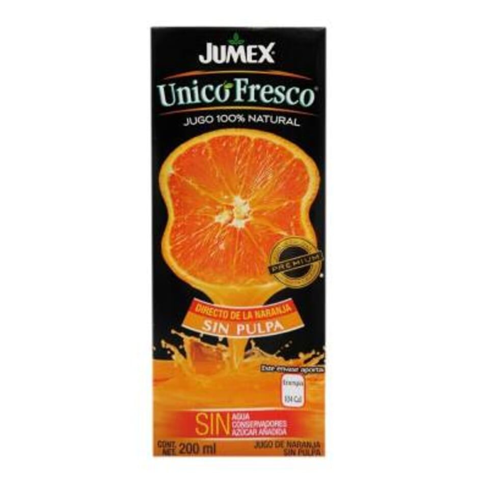 Jugo De Naranja Unico Fresco 200.0 Ml