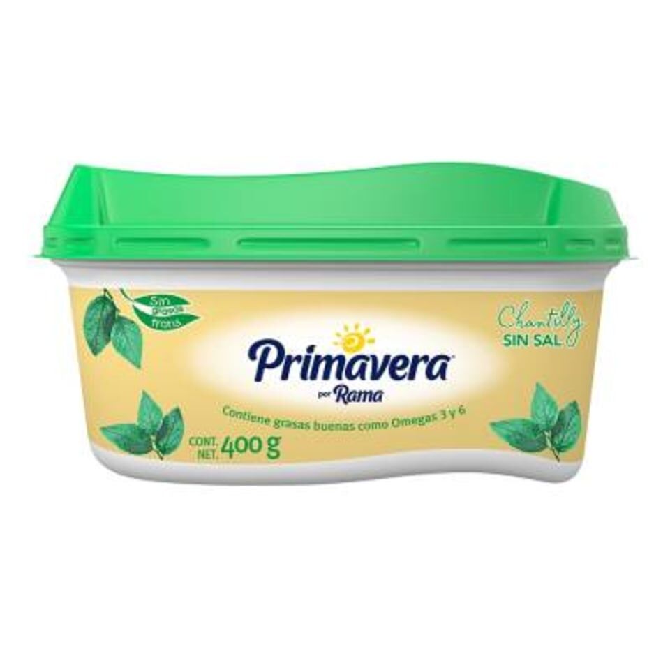 Margarina Sin Sal Primavera 400.0 Gr