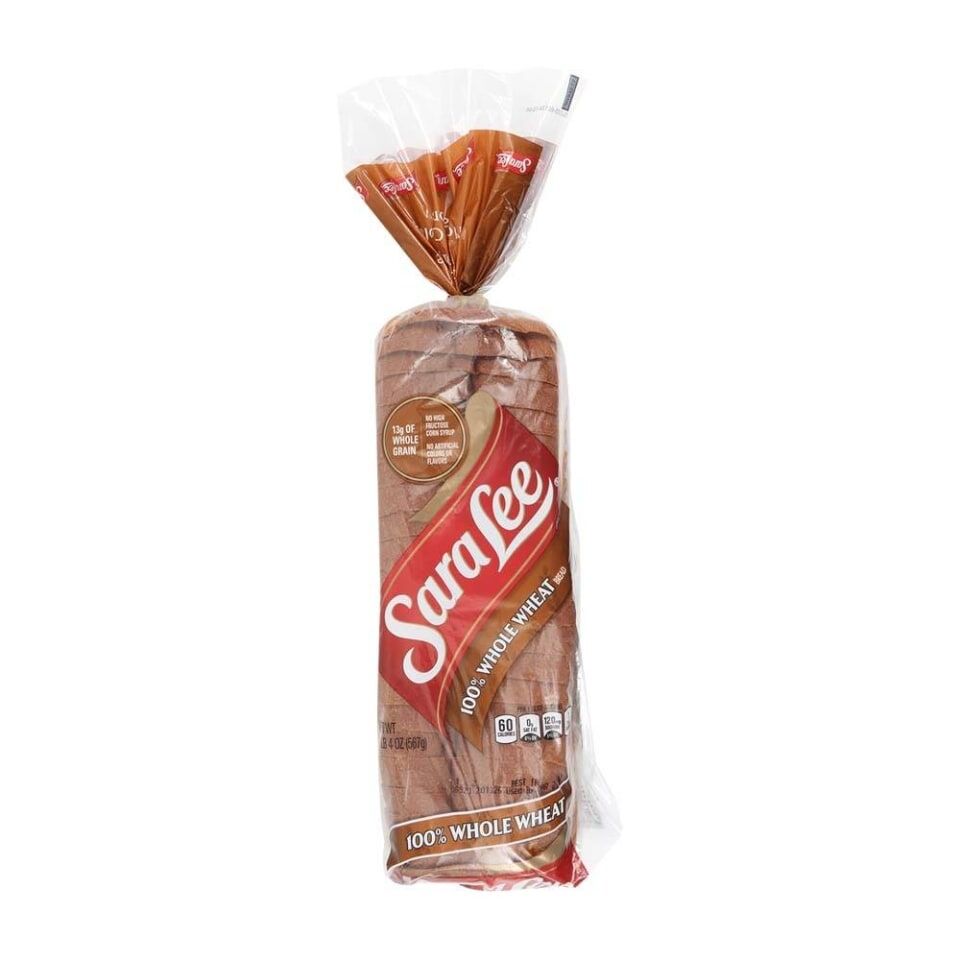 Bread 100% Whole Wheat Sara Lee 567.0 Gr