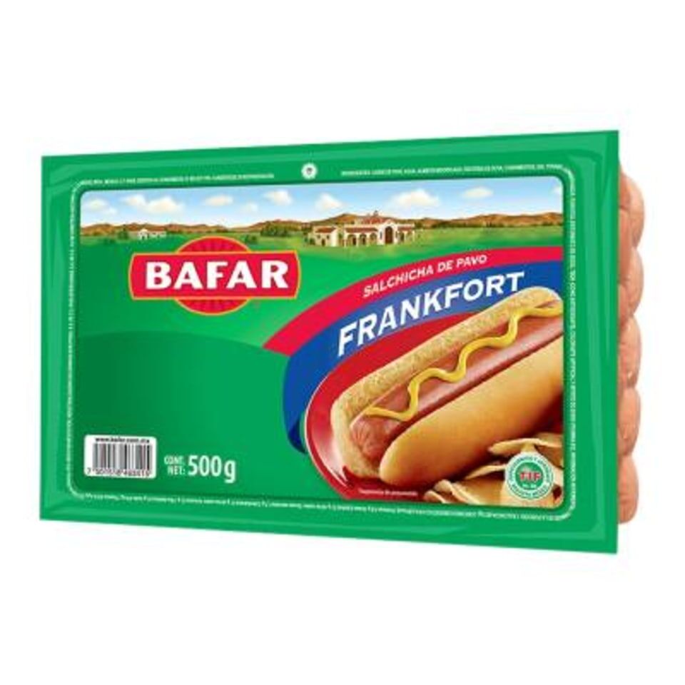 Salchicha Frank De Pavo Bafar 500.0 Gr