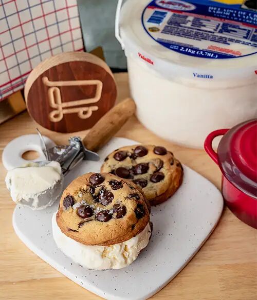 Sándwich De Galletas Con Helado