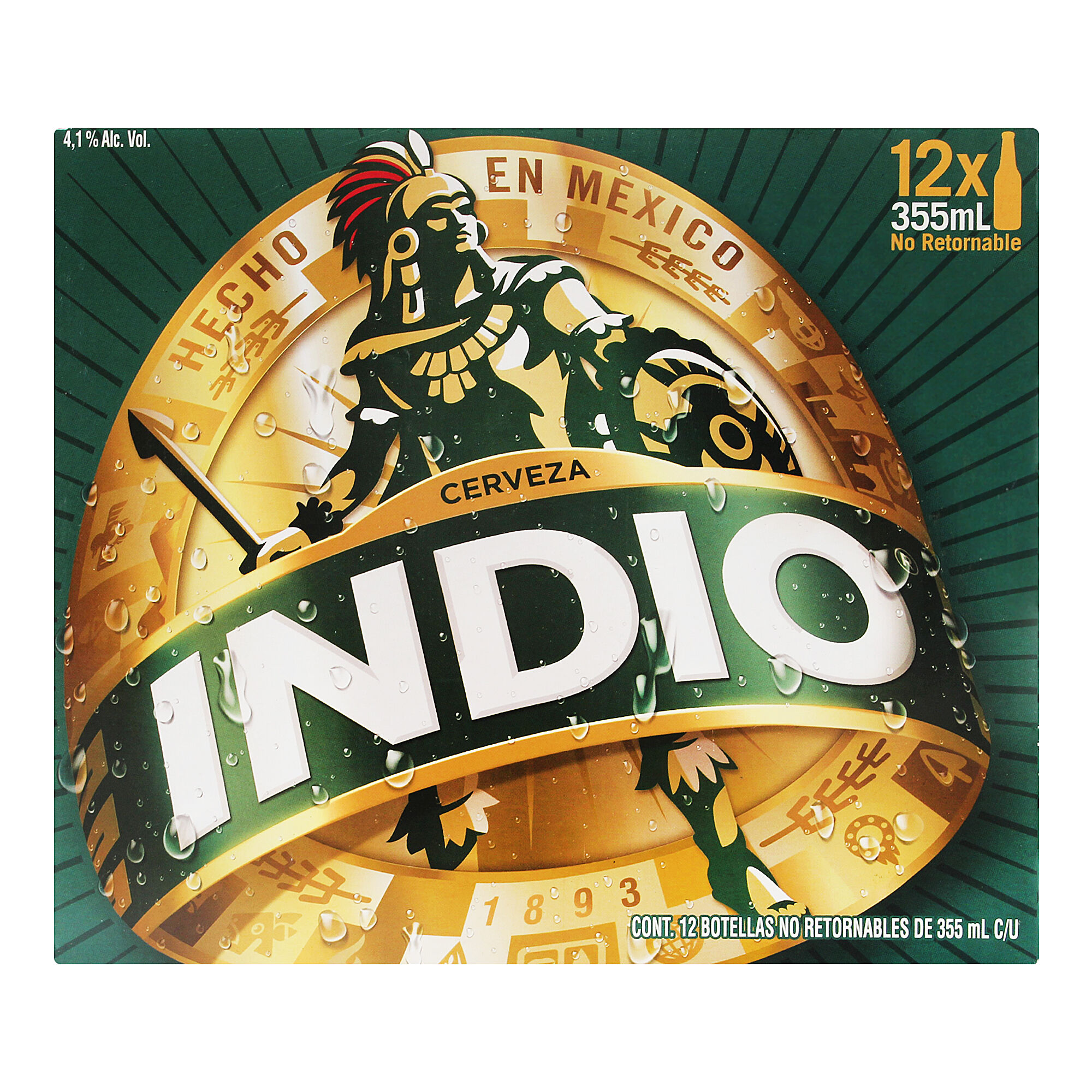 Cerveza Botella Obscura Indio 12 Pack