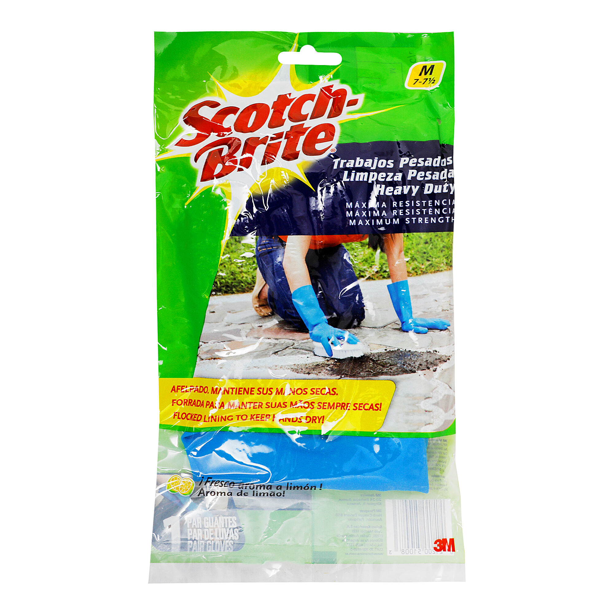 Guantes Afelp. Limp.Pesada Med Scotch Brite 1.0 Pza