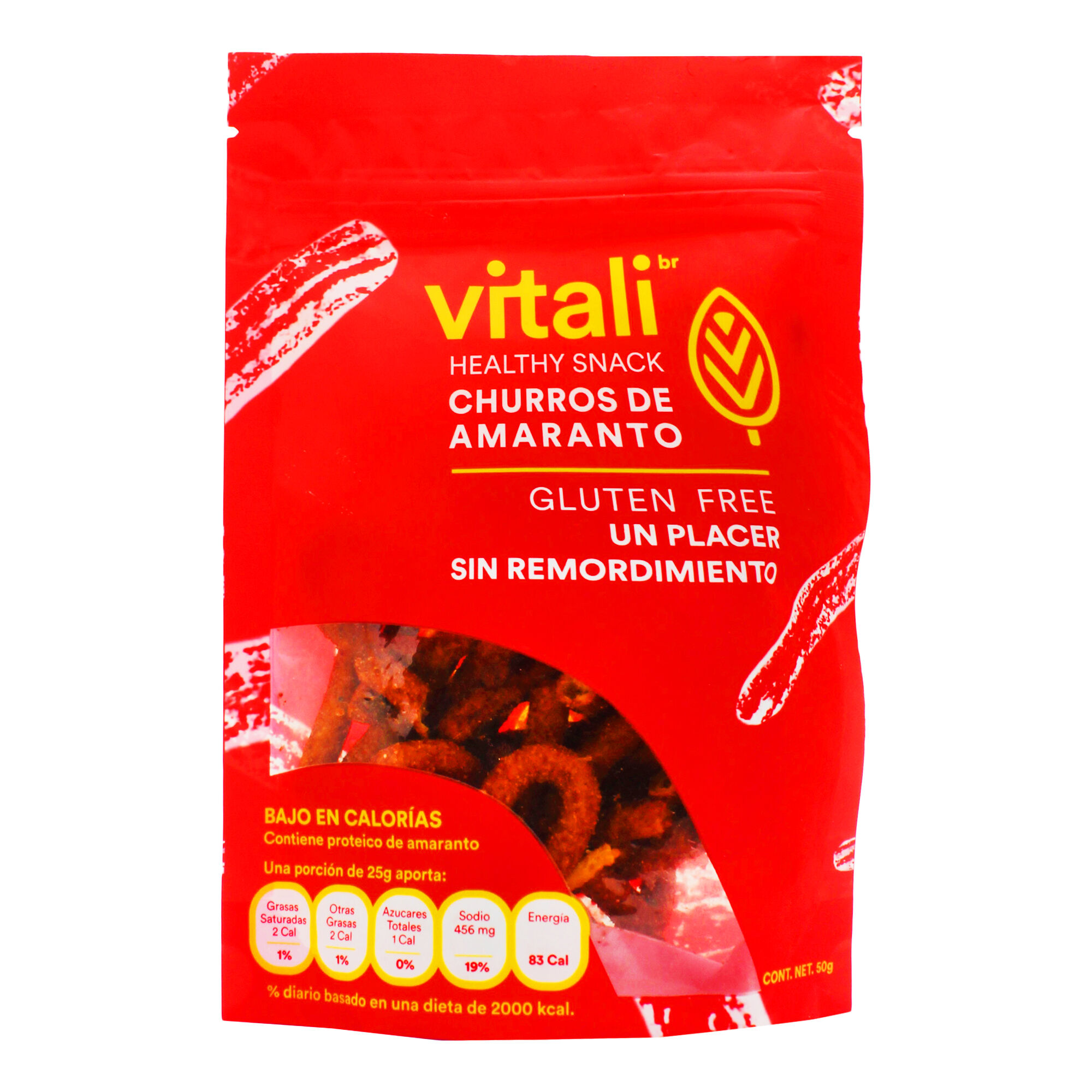 Churros De Amaranto Vitali 50.0 Gr