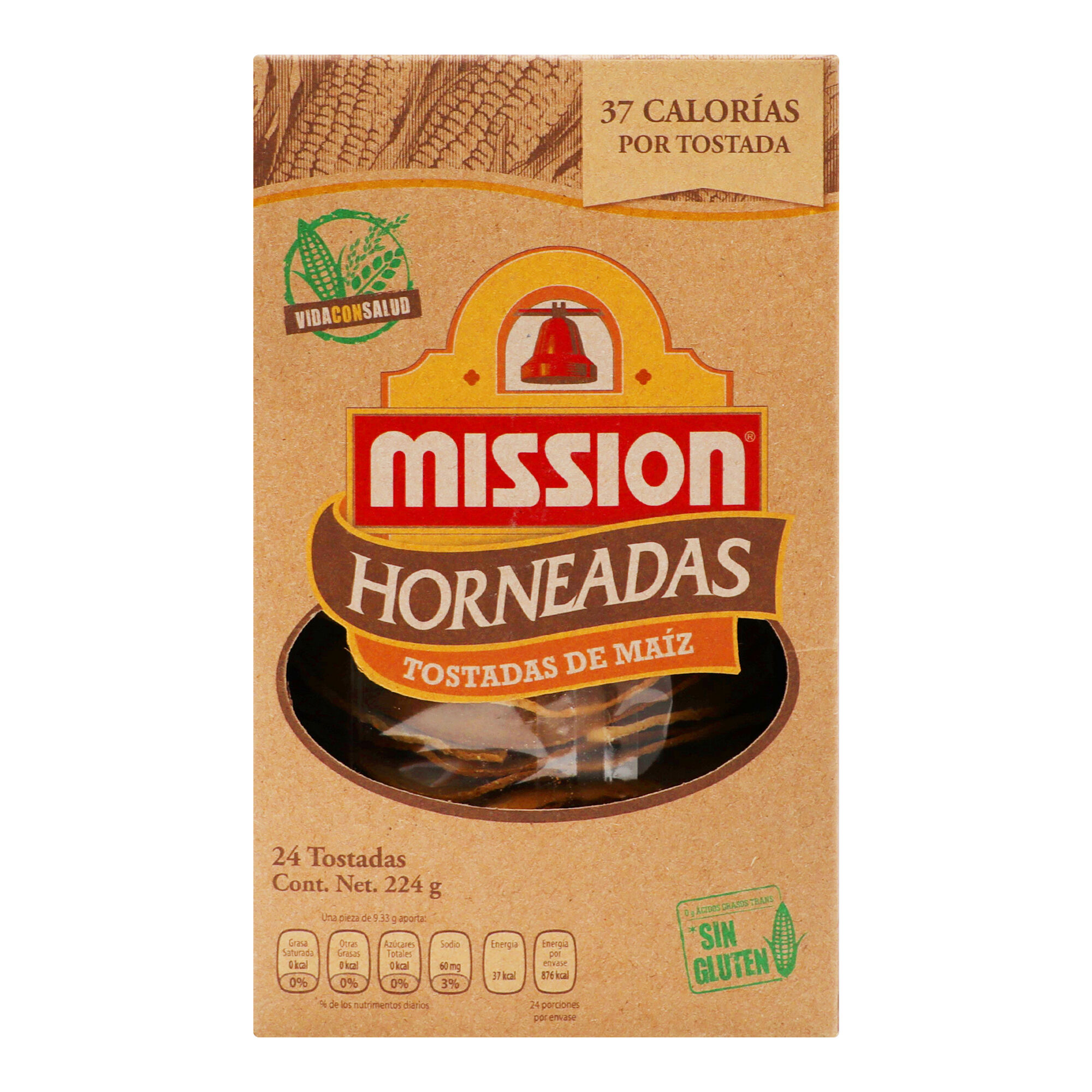 Tostadas Horneadas Mission 24.0 Pza