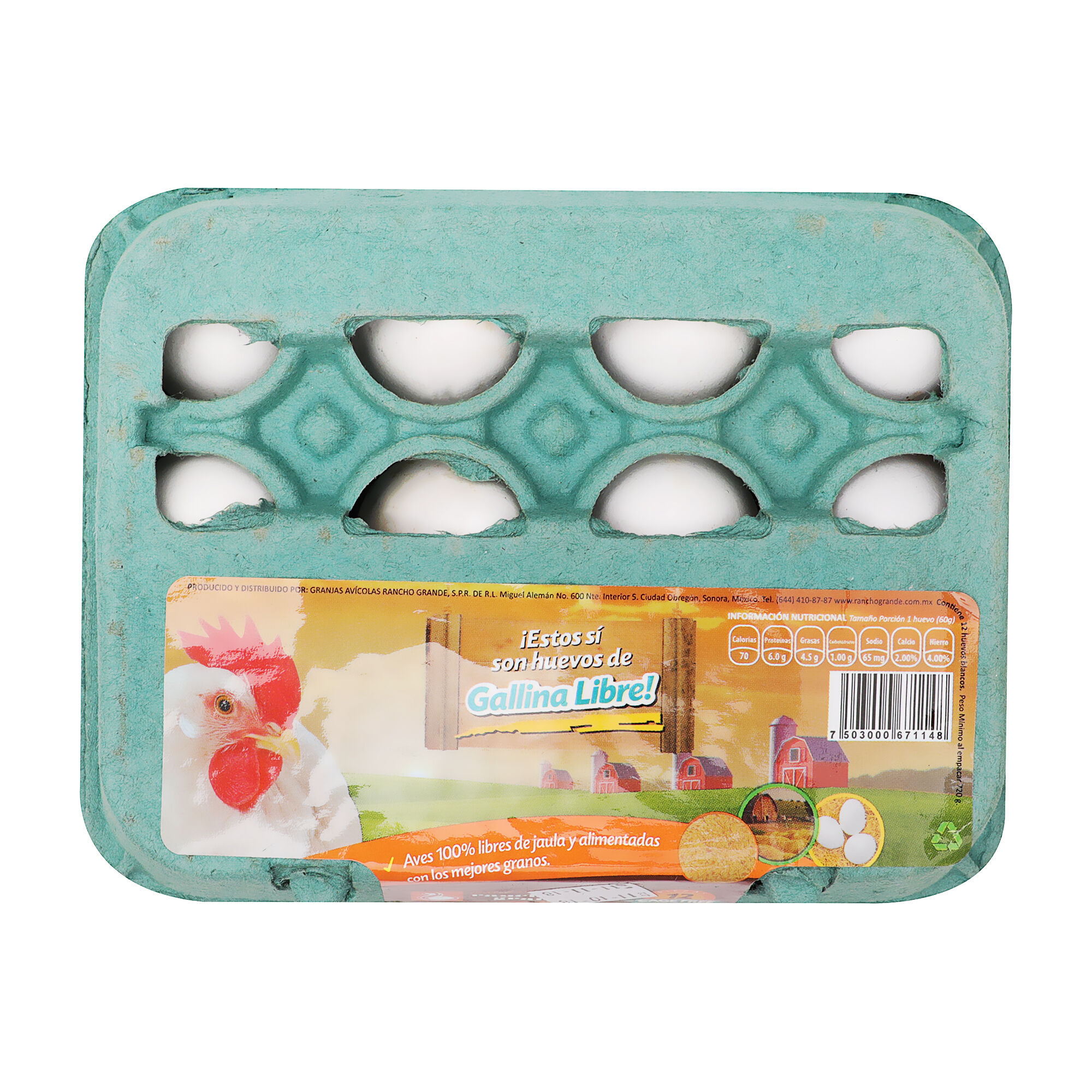 Huevo Gallina Libre Rancho Grande 12.0 Pza