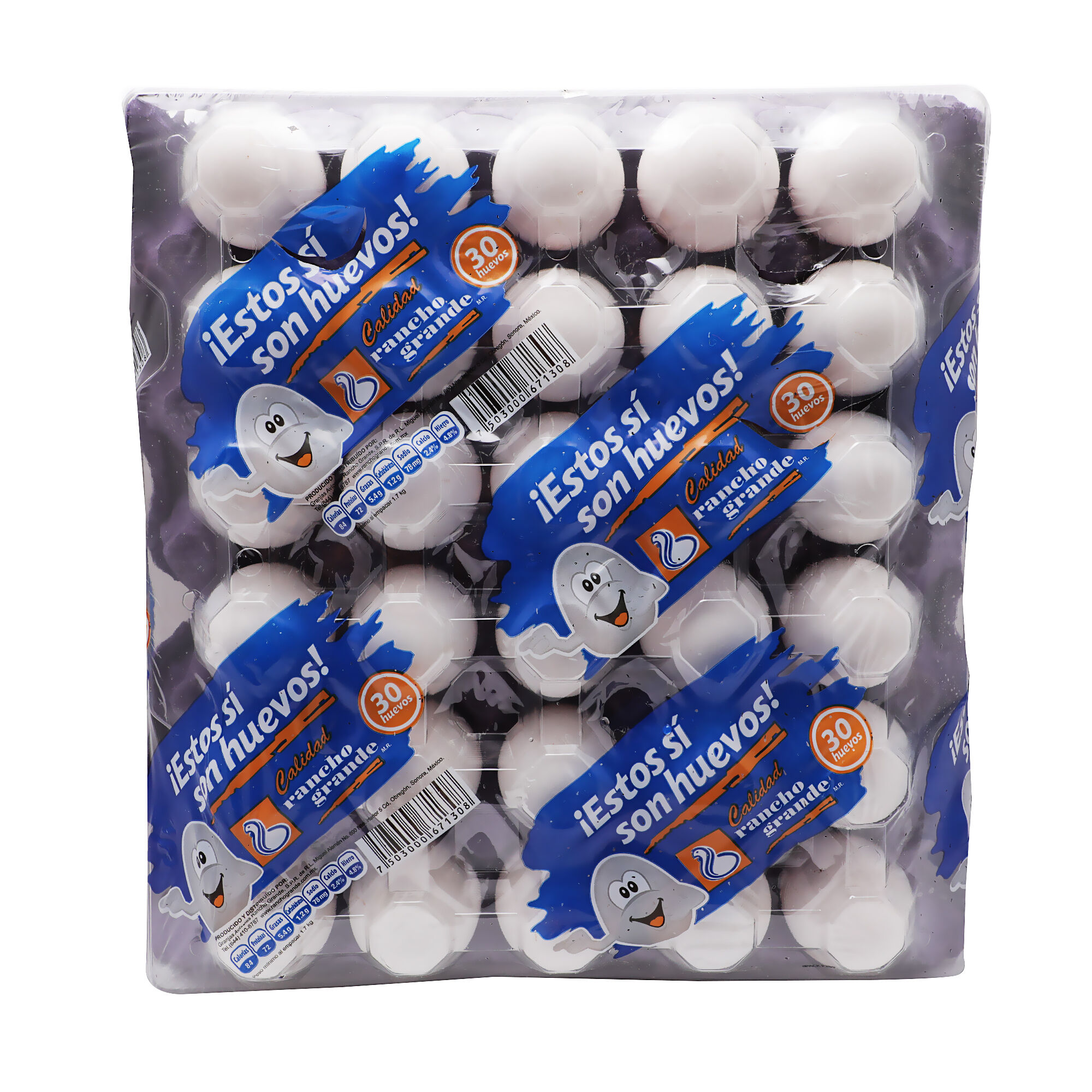 Huevo Blanco Cartera Rancho Grande 30 0 Pza
