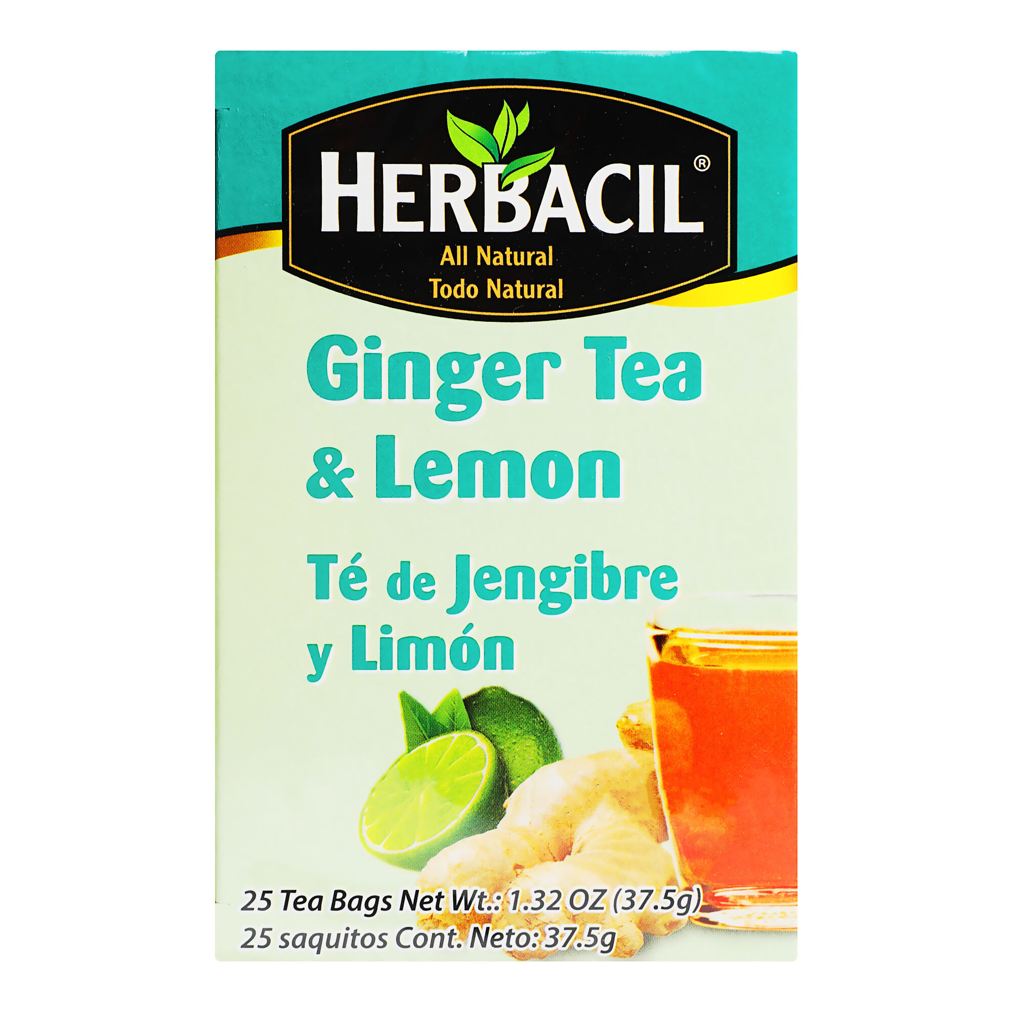 Jengibre / Limon 25 Sobres Herbacil 1.0 Pza