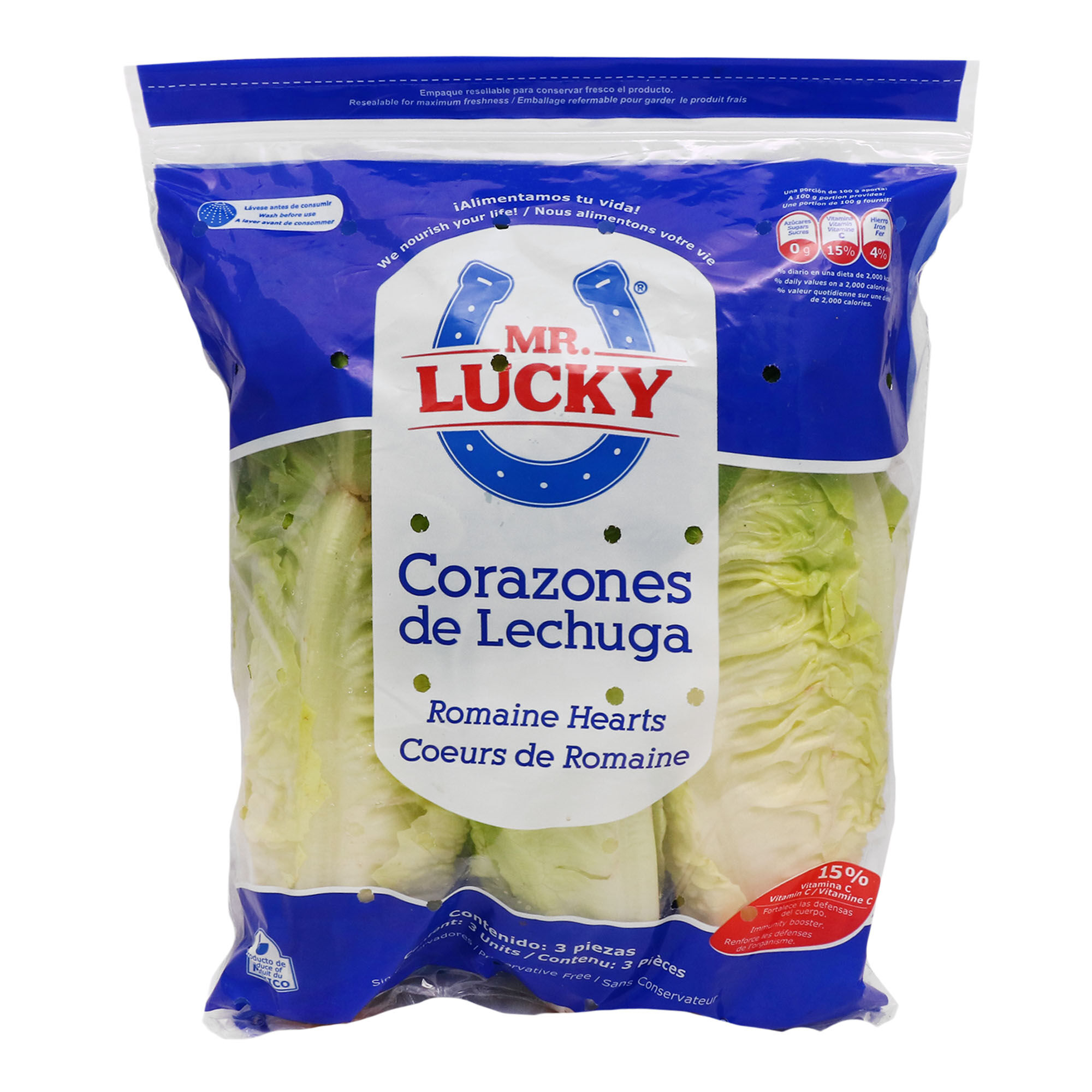 Corazon De Lechuga Romana Mr Lucky 750.0 Gr