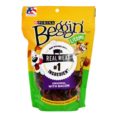 Botana Perro Tocino Raza Pequeña Beggin 6.0 Oz